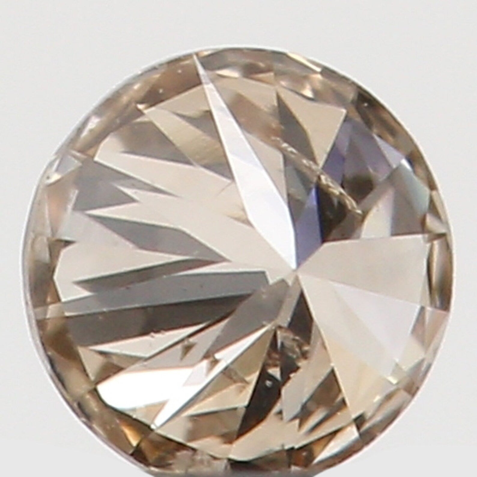 0.07 Ct Natural Loose Diamond Round Brown Color I1 Clarity 2.60 MM N7522