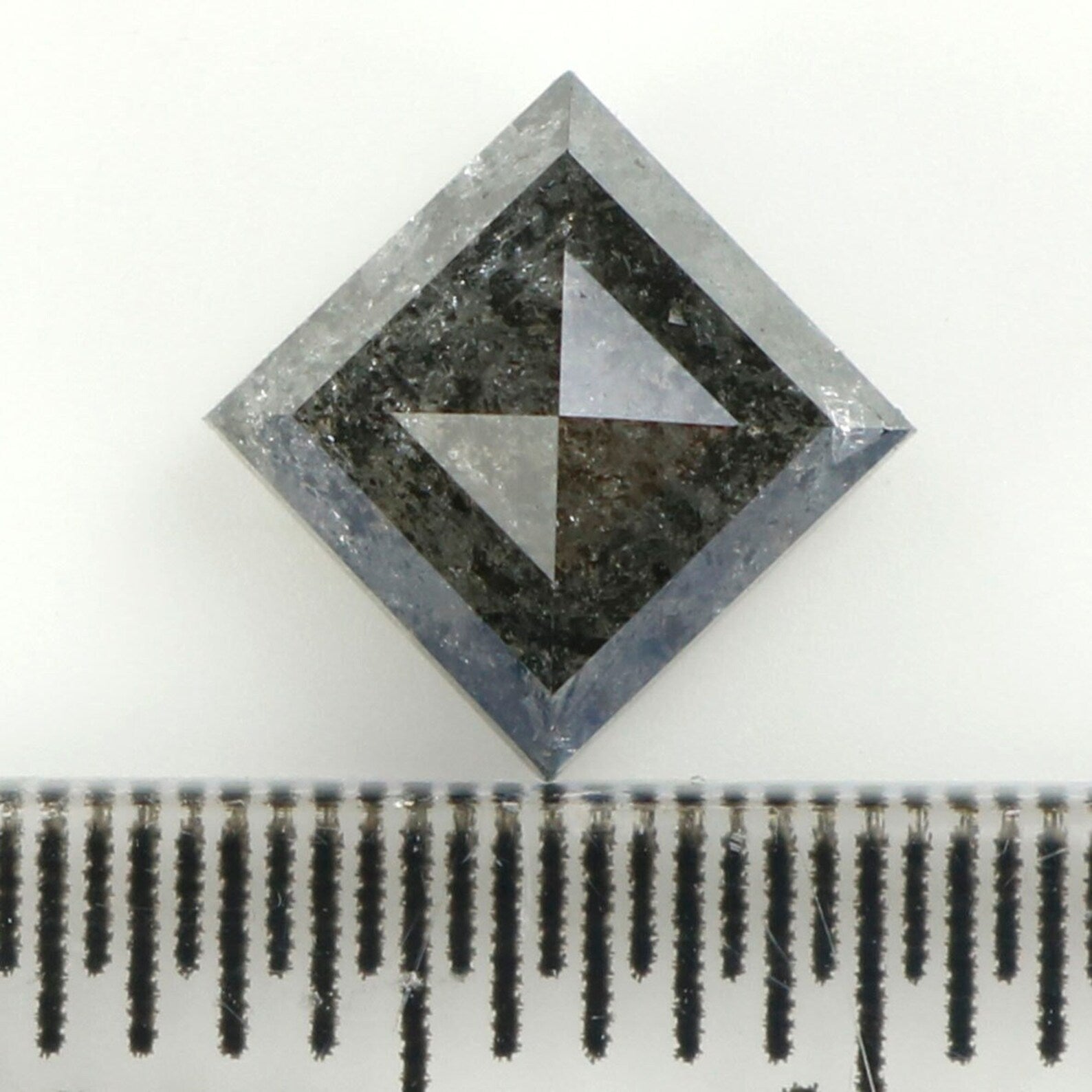 1.16 CT Natural Loose Kite Shape Diamond Salt And Pepper Kite Cut Diamond 7.90 MM Natural Loose Diamond Black Grey Kite Shape Diamond QN1266