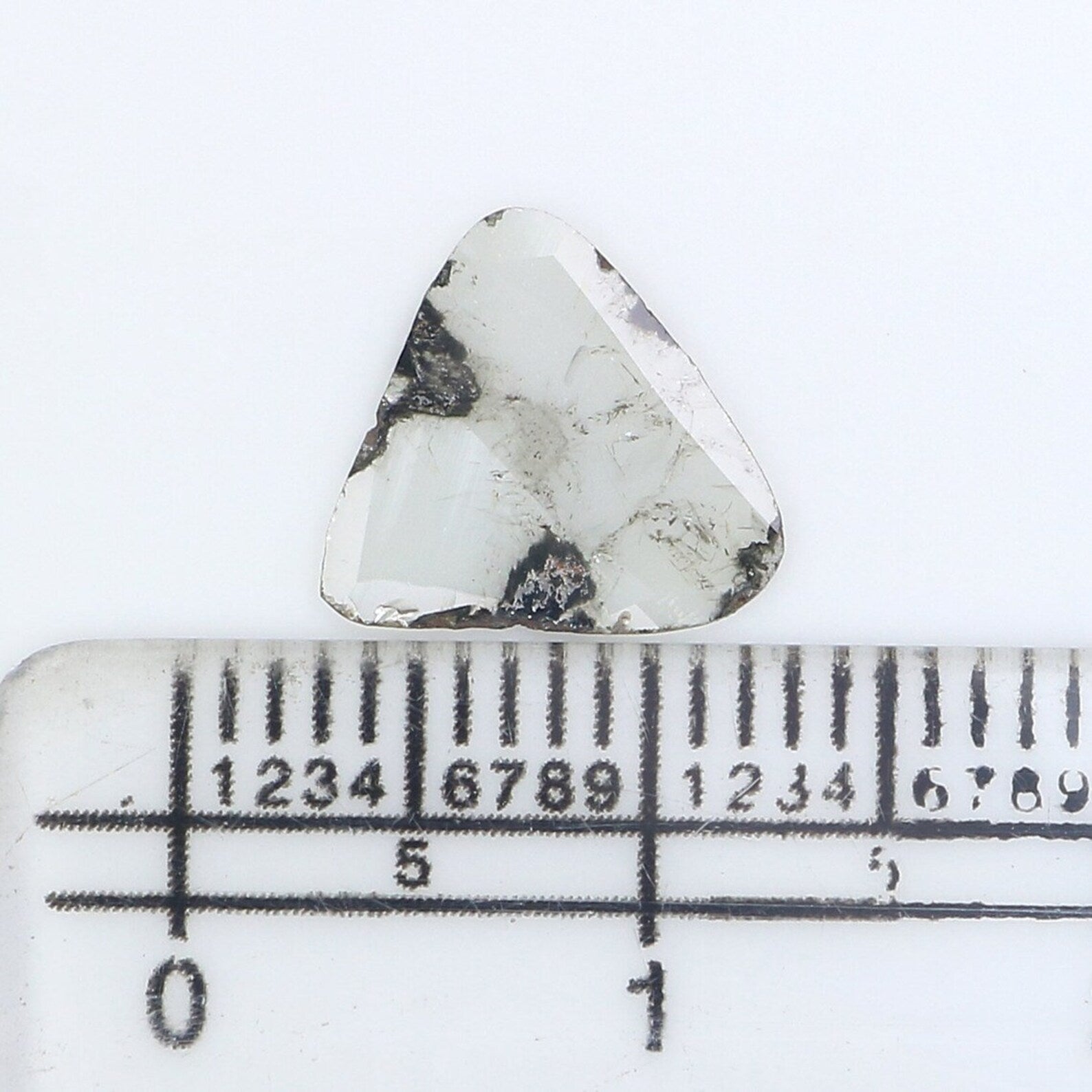 0.55 CT Natural Loose Slice Shape Diamond Grey Color Slice Diamond 9.50 MM Natural Loose Diamond Slice Shape Irregular Cut Diamond NQ8855