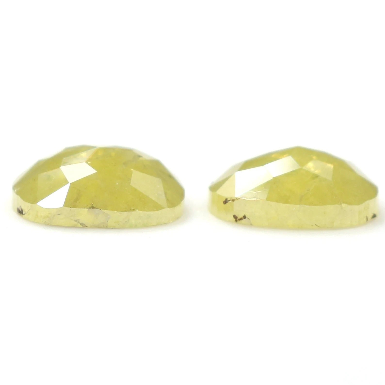 3.01 CT Natural Loose Cushion Pair Diamond Yellow Color Cushion Cut Diamond 7.80 MM Natural Loose Cushion Shape Rose Cut Diamond KDN9872