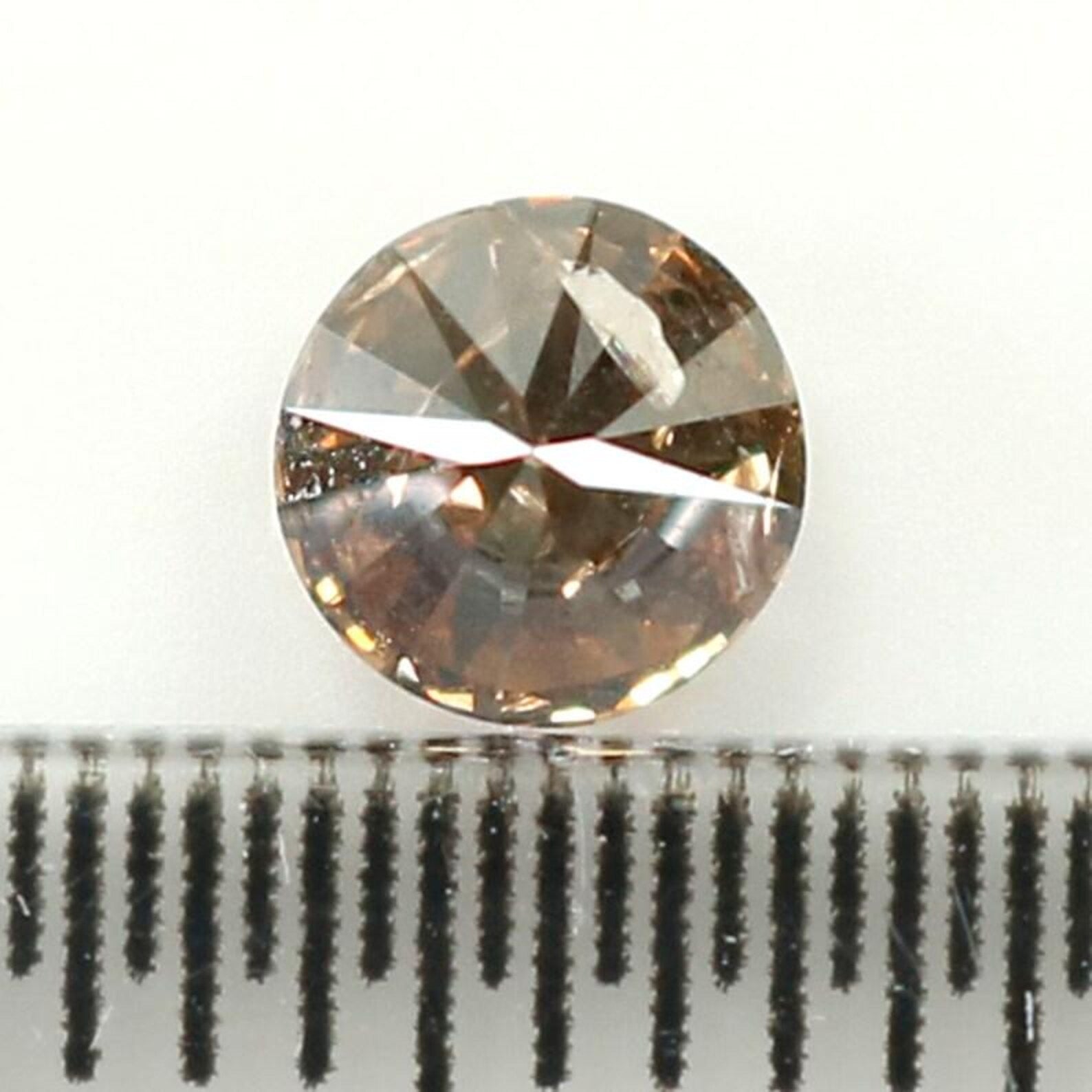 0.39 Ct Natural Loose Round Shape Diamond Brown Color Round Diamond 4.55 MM Natural Loose Brown Color Round Brilliant Cut Diamond NQ1220