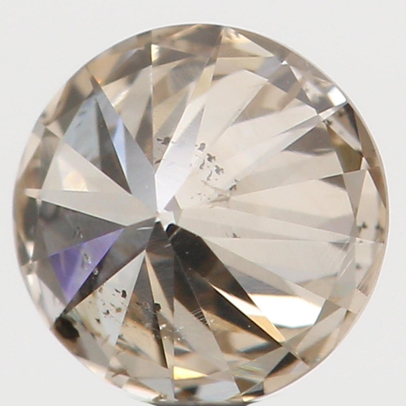 0.23 Ct Natural Loose Diamond Round Brown Color SI2 Clarity 3.90 MM N7669