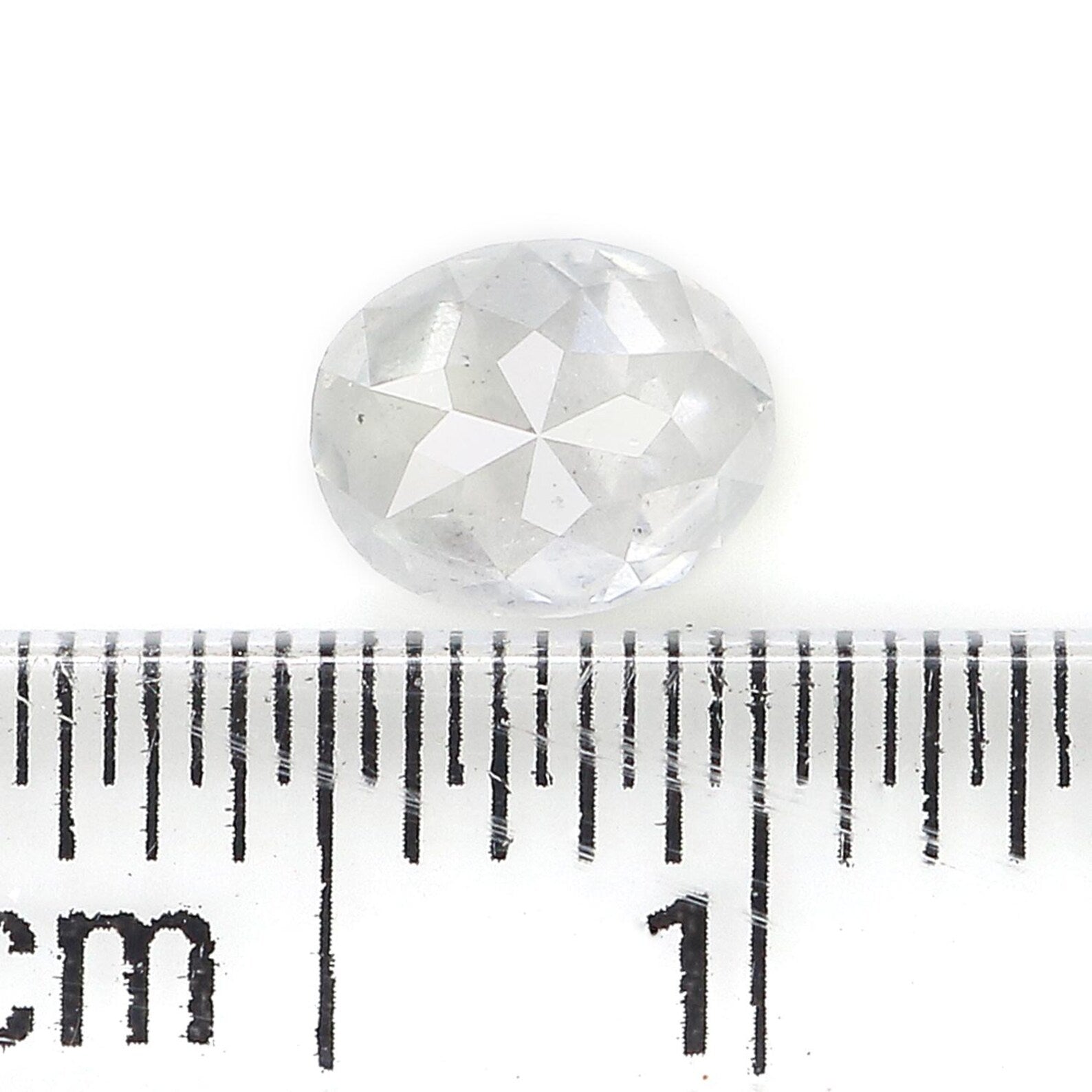 0.47 CT Natural Loose Oval Shape Diamond Grey Color Oval Cut Diamond 5.40 MM Natural Loose Grey Color Diamond Oval Rose Cut Diamond NQ2004