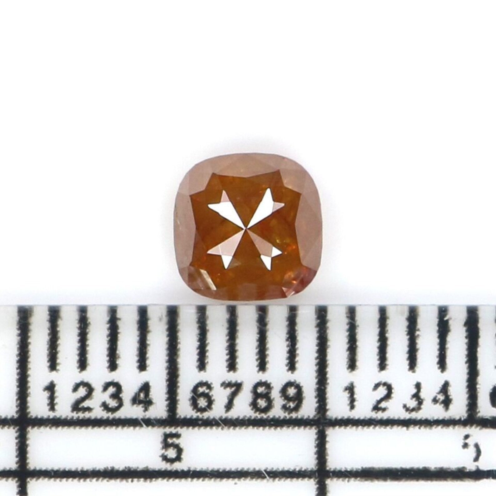 0.65 CT Natural Loose Cushion Shape Diamond Brown Color Cushion Cut Diamond 5.00 MM Natural Loose Diamond Cushion Rose Cut Diamond NQ2215