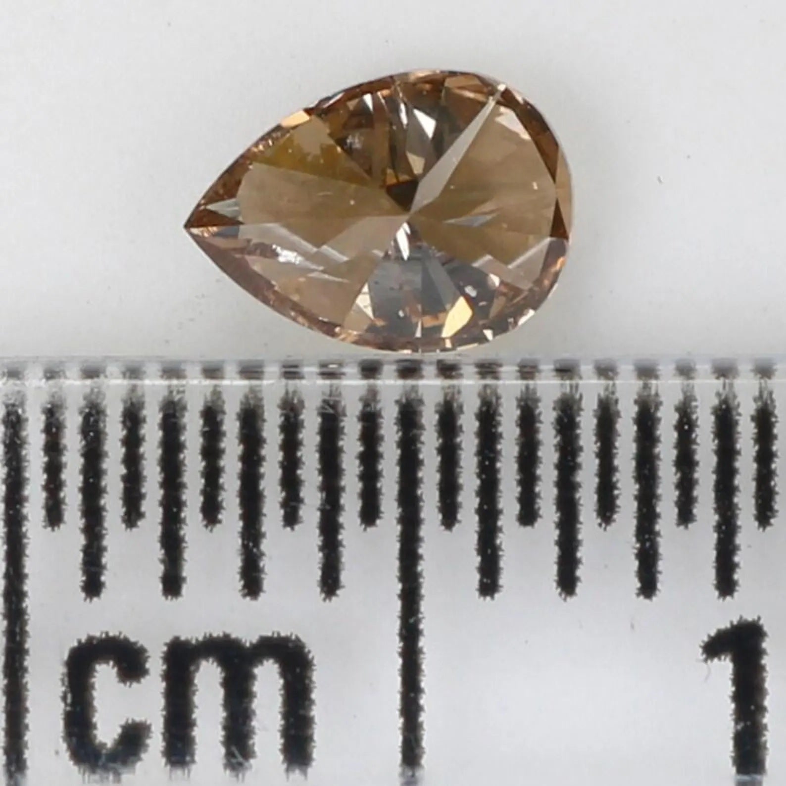 0.28 CT Natural Loose Pear Shape Diamond Brown Color Pear Cut Diamond 5.00 MM Natural Brown Color Diamond Pear Brilliant Cut Diamond NQ1085
