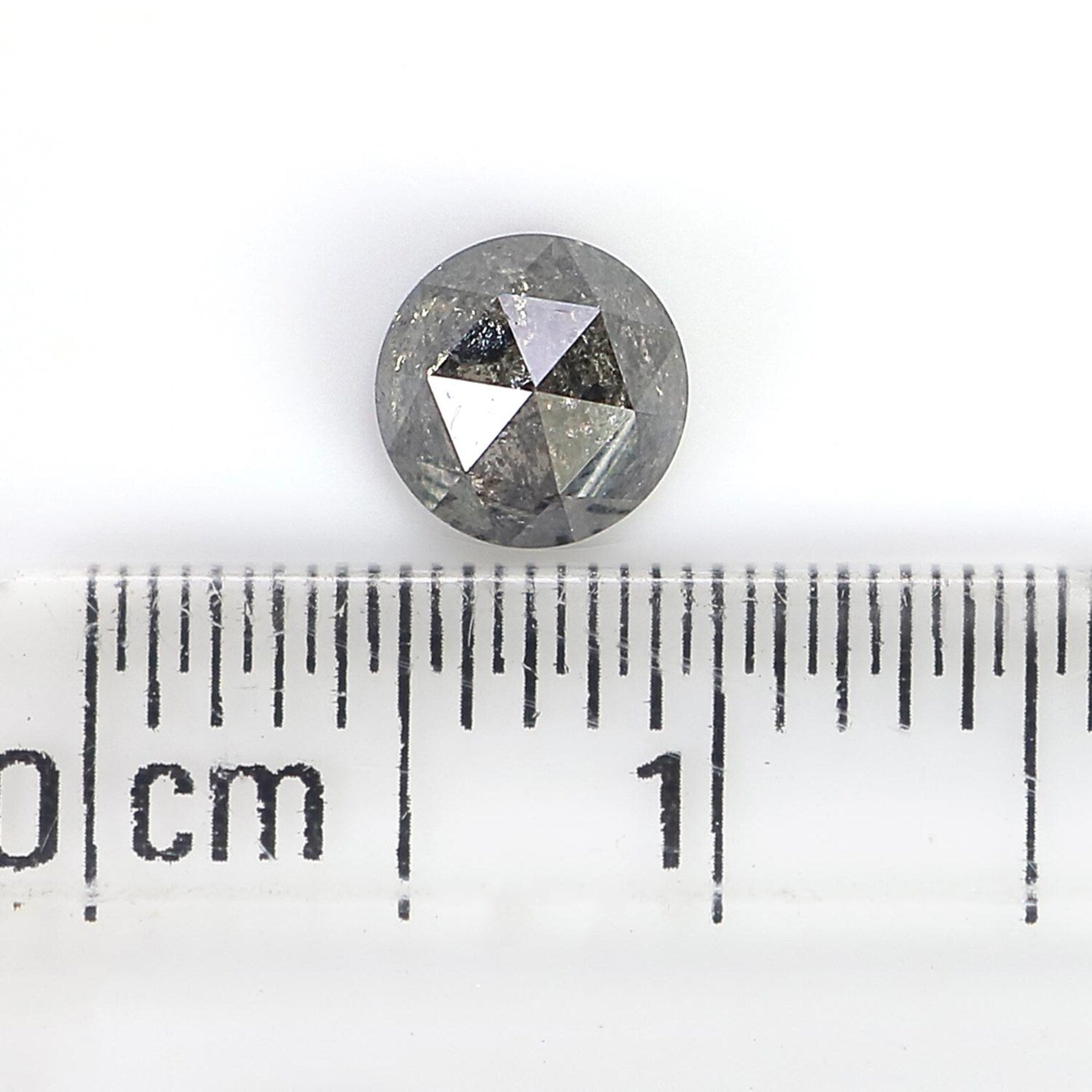 0.62 CT Natural Loose Round Rose Cut Diamond Salt And Pepper Round Cut Diamond 5.00 MM Natural Loose Diamond Round Rose Cut Diamond QN7450