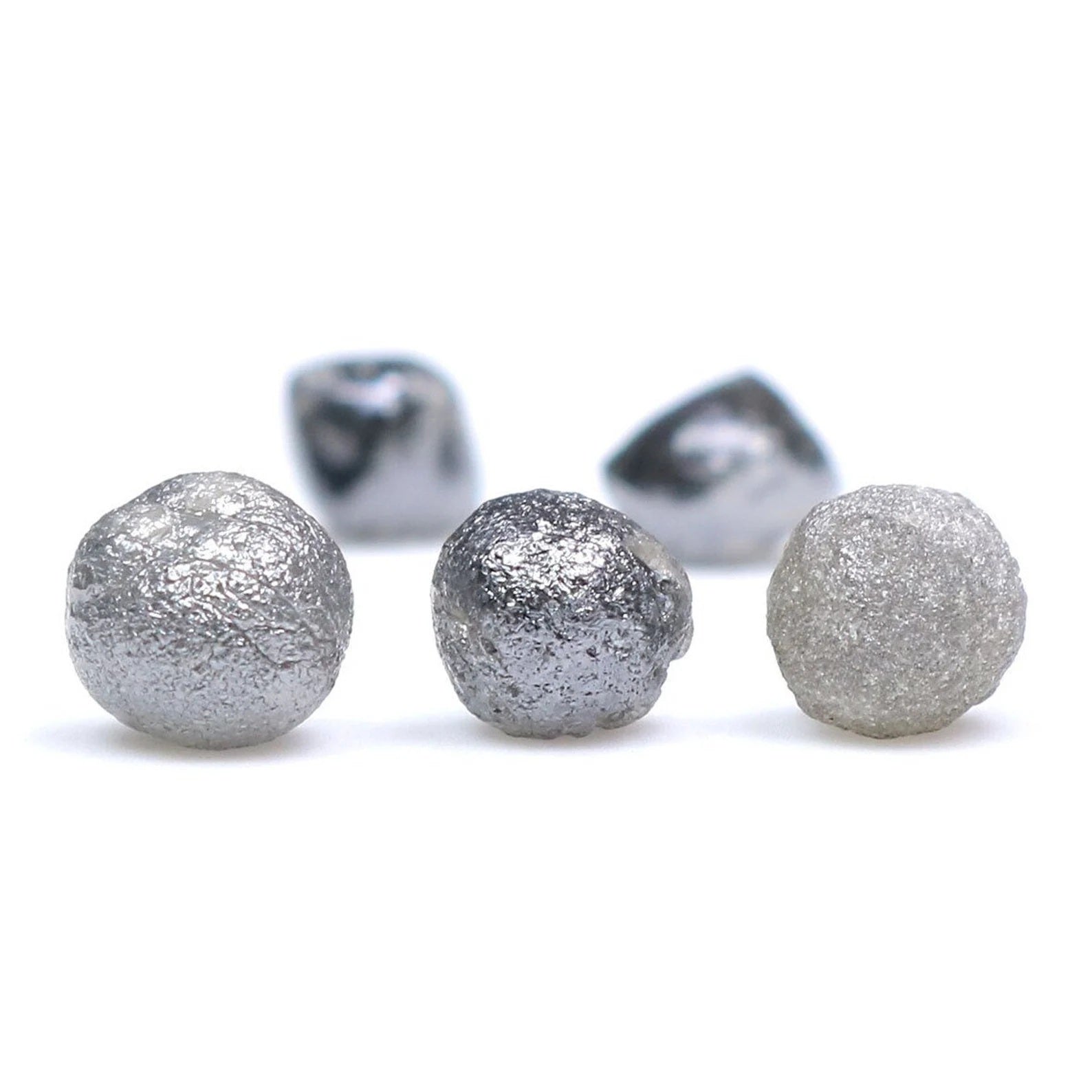 6.15 CT Natural Loose Rough Diamond Salt And Pepper Rough Diamond 4.40 MM Natural Black Grey Color Irregular Cut Rough Shape Diamond NQ2003