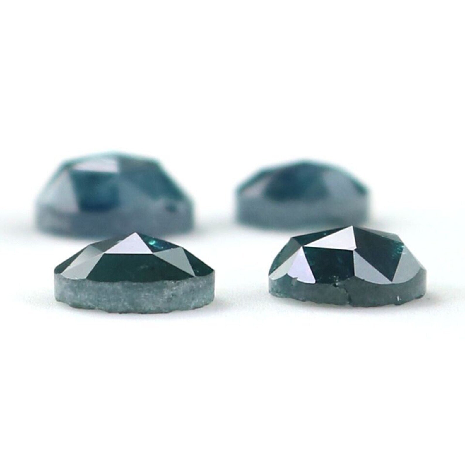 2.25 CT Natural Loose Round Rose Cut Diamond Blue Color Round Shape Diamond 4.70 MM Natural Loose Round Rose Cut Shape Diamond NQ2055