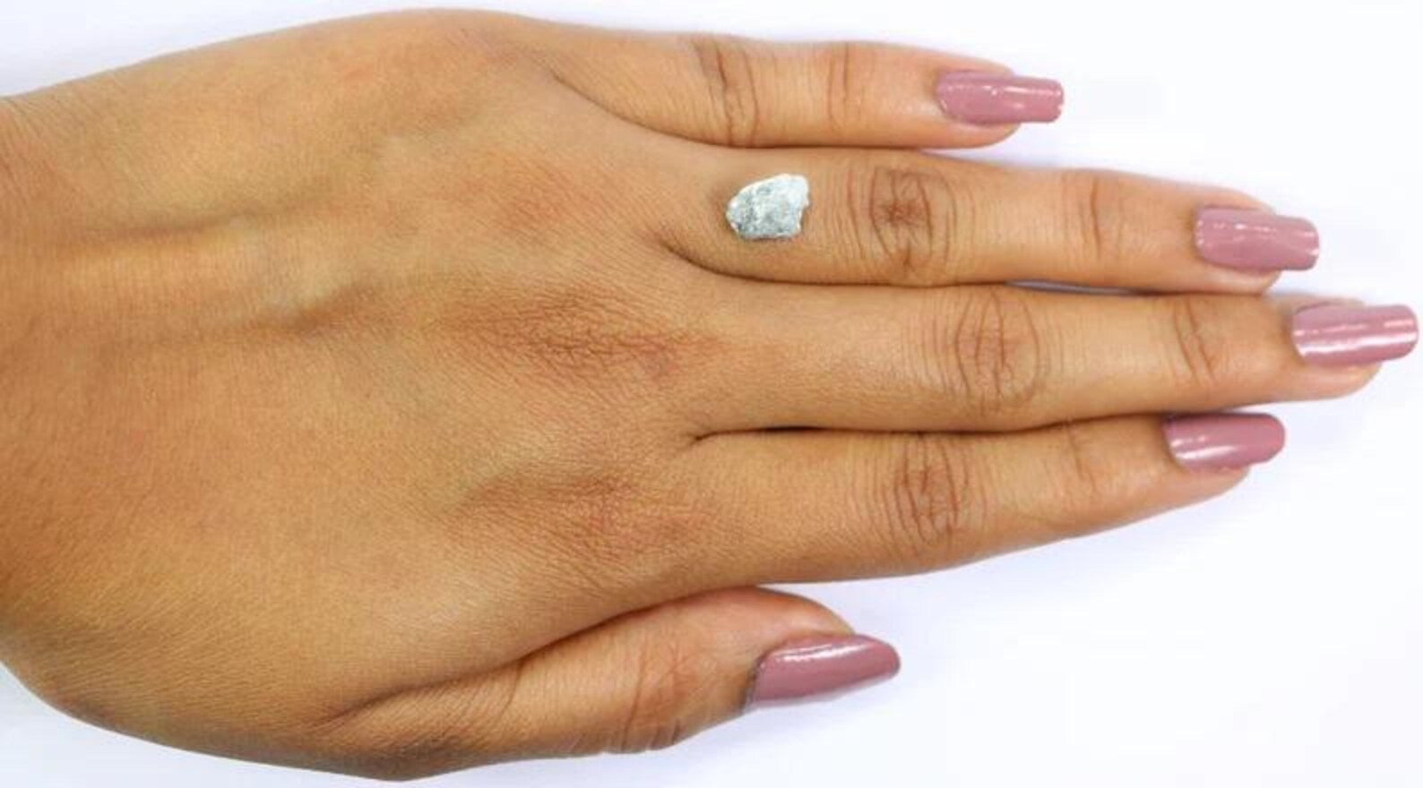 3.00 CT Natural Loose Rough Uncut Diamond Gray Color Rough Shape Diamond 9.05 MM Natural Loose Diamond Rough Irregular Cut Diamond NQ2325