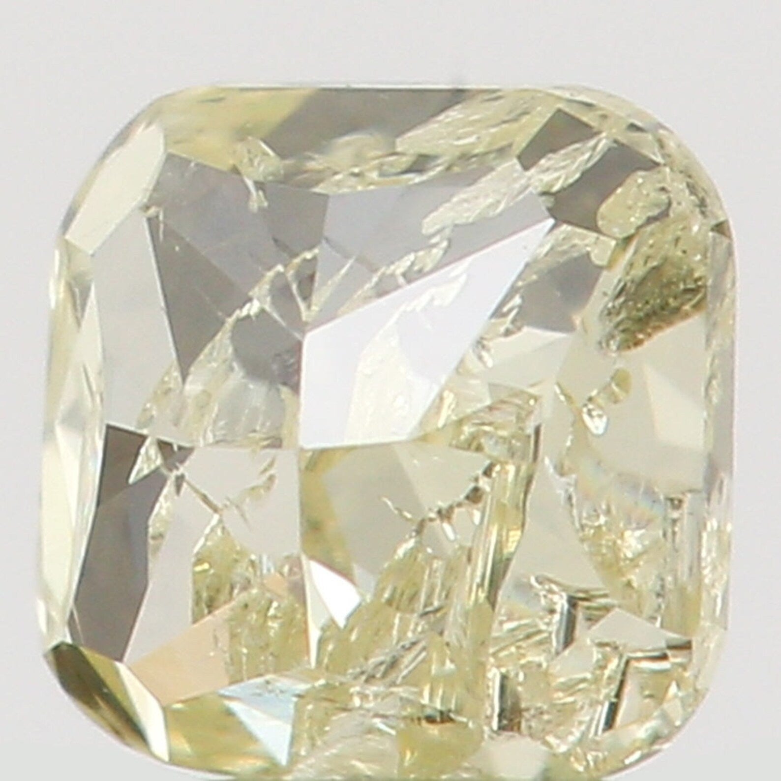 0.20 Ct Natural Loose Diamond Cushion Yellow Color I1 Clarity 3.10 MM N7391
