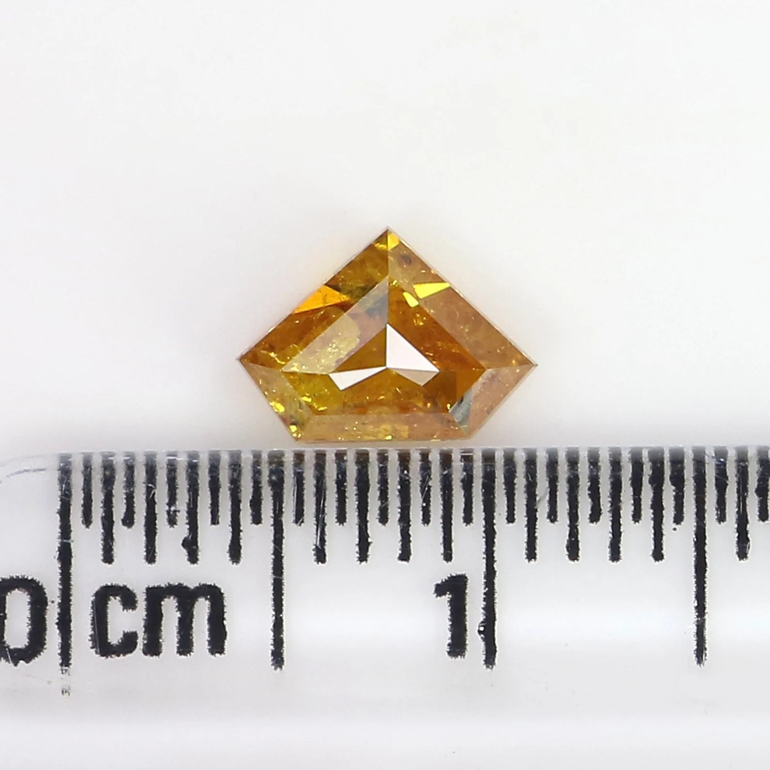 Natural Loose Shield Diamond, Yellow Color Shield Diamond, Natural Loose Diamond Shield Rose Cut Diamond 0.70 CT Shield Shape Diamond KDN549