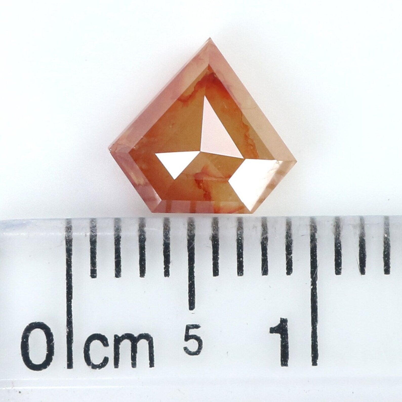 1.32 CT Natural Loose Shield Shape Diamond Grey Brown Color Shield Diamond 7.20 MM Natural Loose Diamond Shield Shape Rose Cut Diamond NQ230