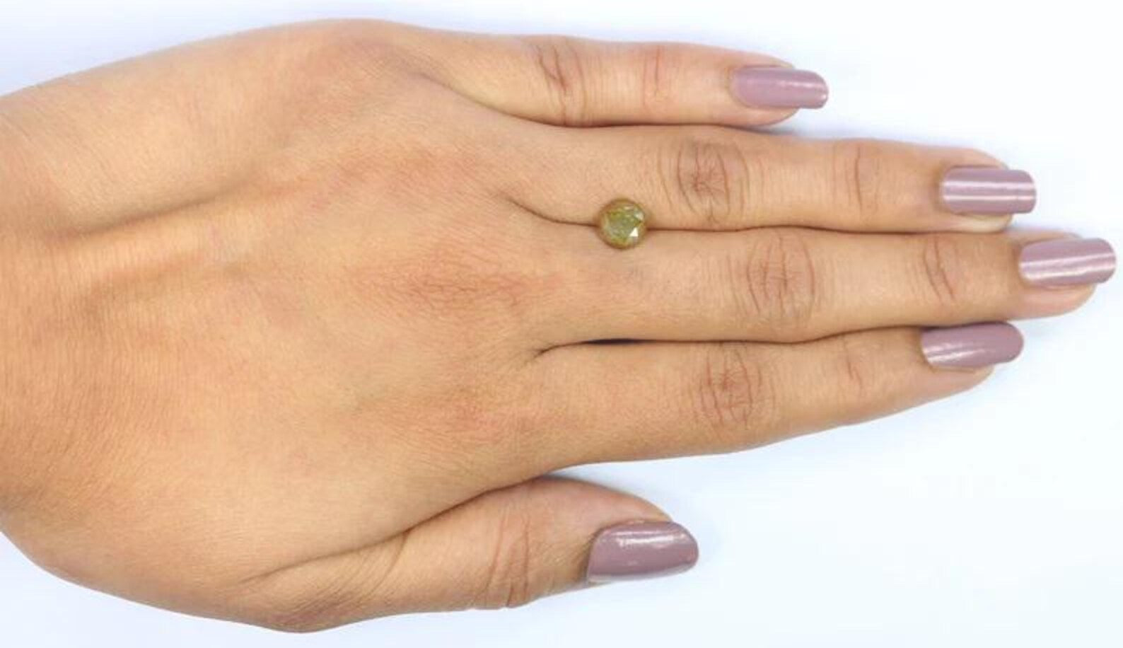 1.55 CT Natural Loose Round Shape Diamond Yellow Color Round Diamond 6.65 MM Natural Diamond Yellow Color Round Brilliant Cut Diamond NQ1692