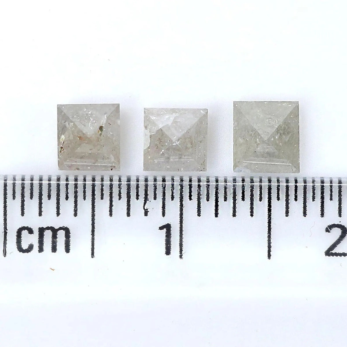 0.99 CT Natural Loose Princess Shape Diamond Grey Color Princess Diamond 3.60 MM Natural Grey Color Princess Brilliant Cut Diamond NQ8265