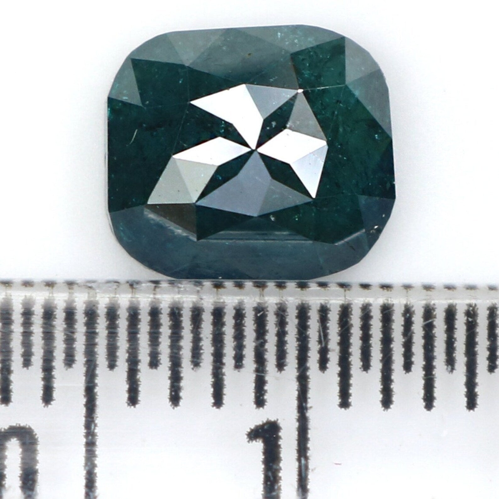 1.16 Ct Natural Loose Cushion Shape Diamond Blue Color Cushion Diamond 6.90 MM Natural Diamond Blue Color Cushion Rose Cut Diamond NQ1668