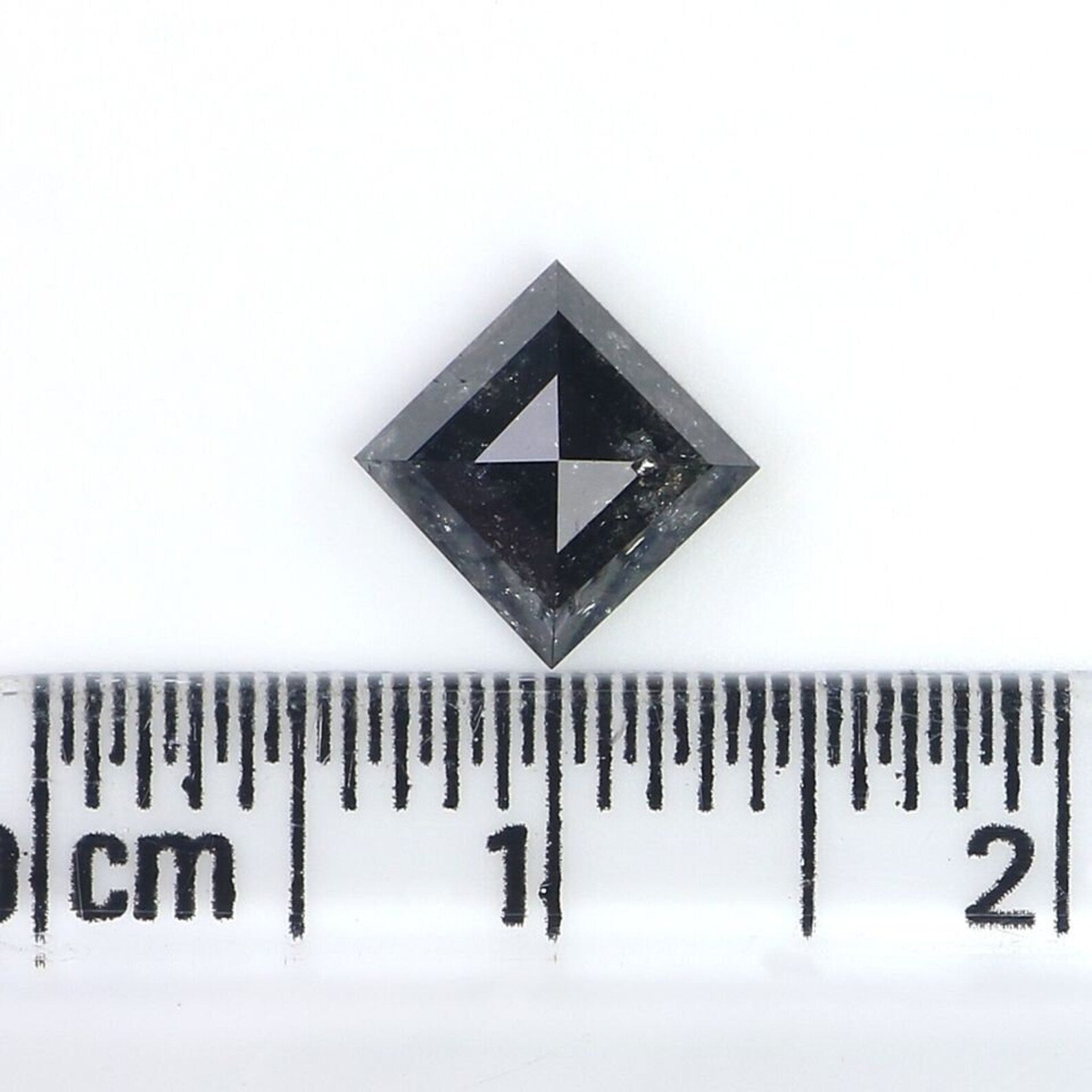 1.25 CT Natural Loose Kite Shape Diamond Salt And Pepper Kite Cut Diamond 8.00 MM Natural Loose Diamond Black Grey Kite Shape Diamond QN822