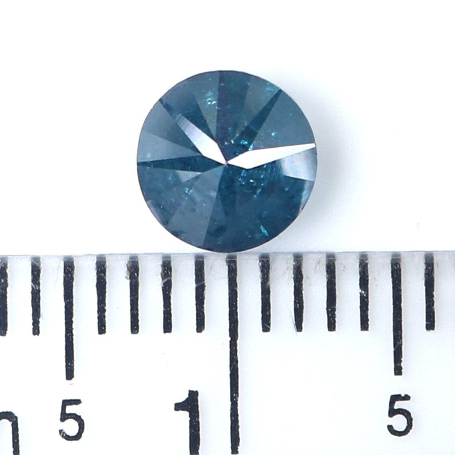 0.95 CT Natural Loose Round Shape Diamond Blue Color Round Cut Diamond 5.50 MM Natural Diamond Blue Color Round Brilliant Cut Diamond QN9923
