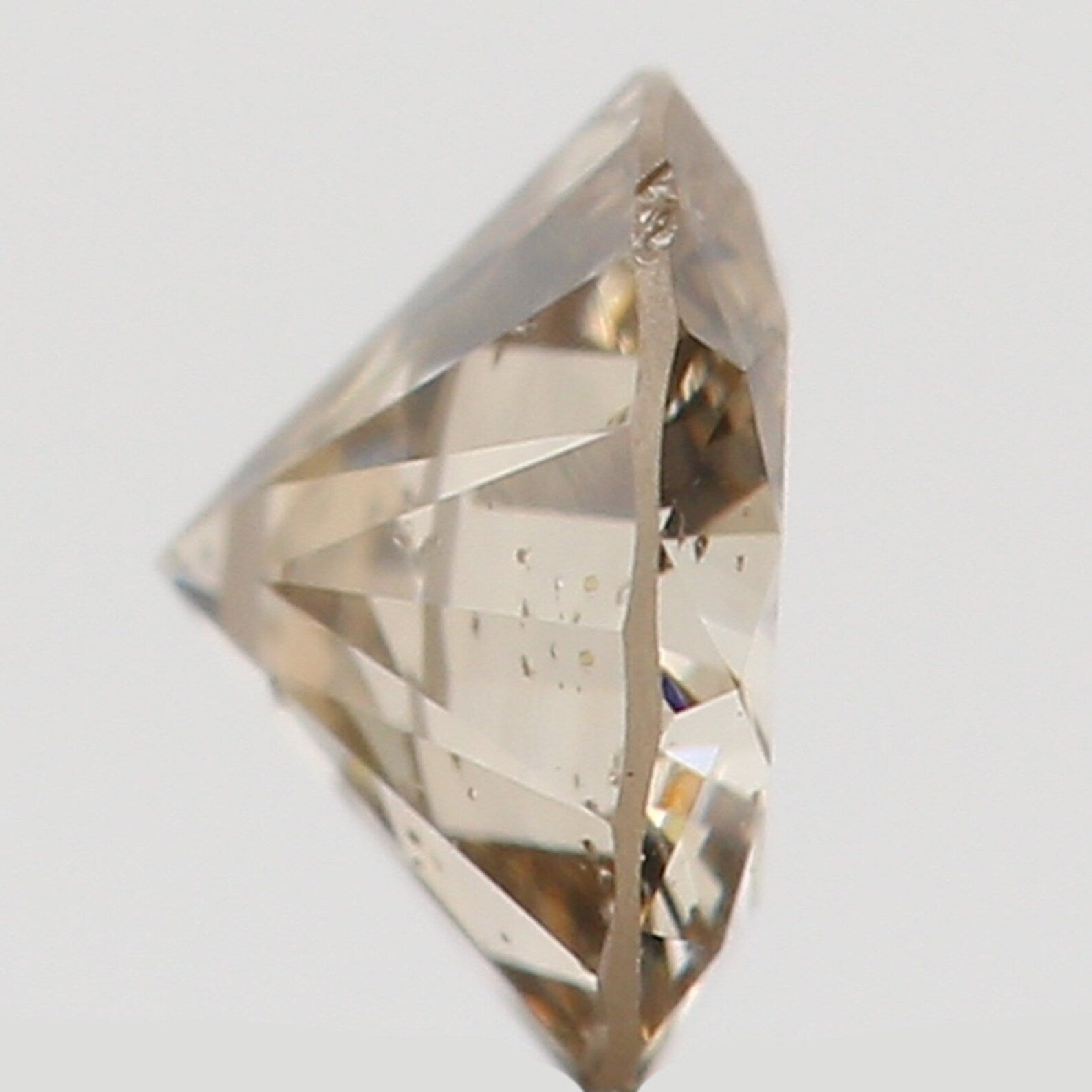 0.15 Ct Natural Loose Round Shape Diamond Brown Color Round Cut Diamond 3.50 MM Natural Loose Diamond Round Brilliant Cut Diamond N7204