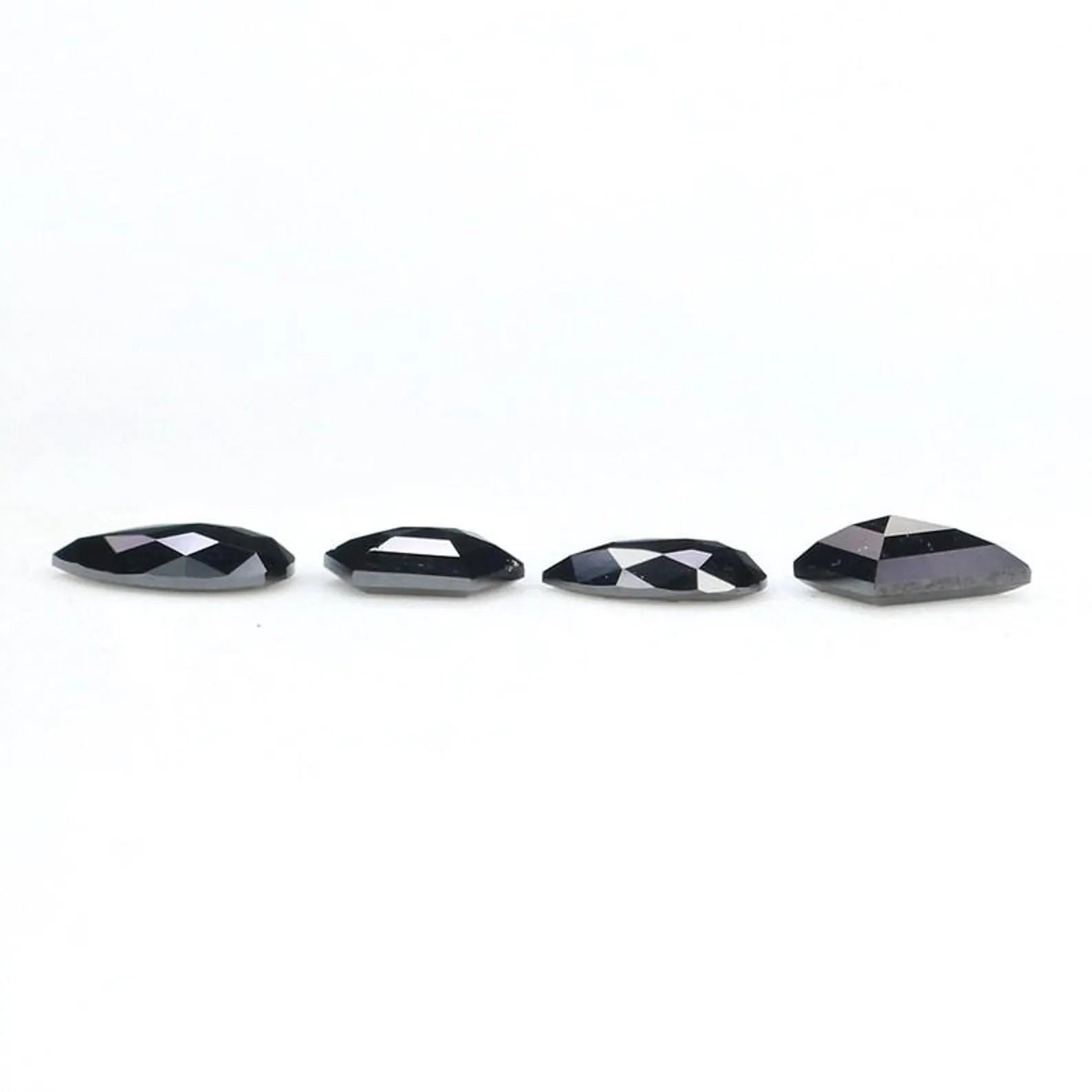 0.90 CT Natural Loose Mix Shape Diamond Black Color Mix Shape Diamond 5.80 MM Natural Loose Black Color Mix Shape Rose Cut Diamond QN2250