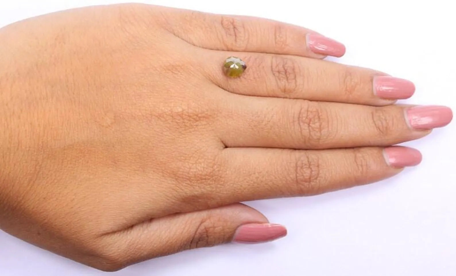 1.56 Ct Natural Loose Pear Shape Diamond Yellow Color Pear Cut Diamond 7.45 MM Natural Loose Diamond Brown Color Pear Rose Cut Diamond NQ207