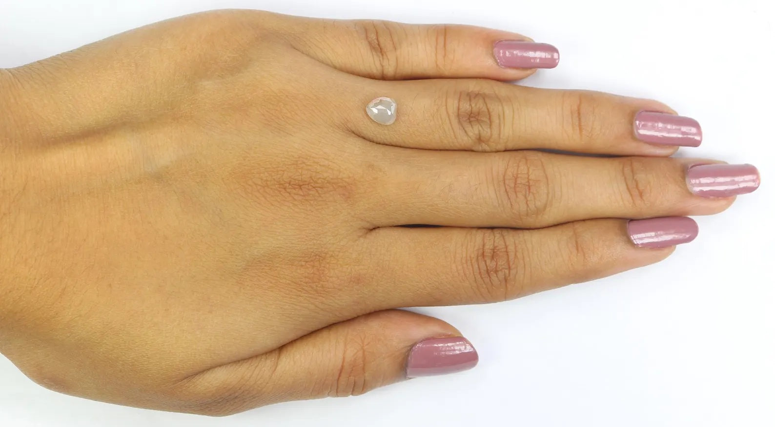 0.85 CT Natural Loose Heart Shape Diamond Light Brown Color Heart Diamond 6.15 MM Natural Loose Brown Color Heart Rose Cut Diamond NQ2391