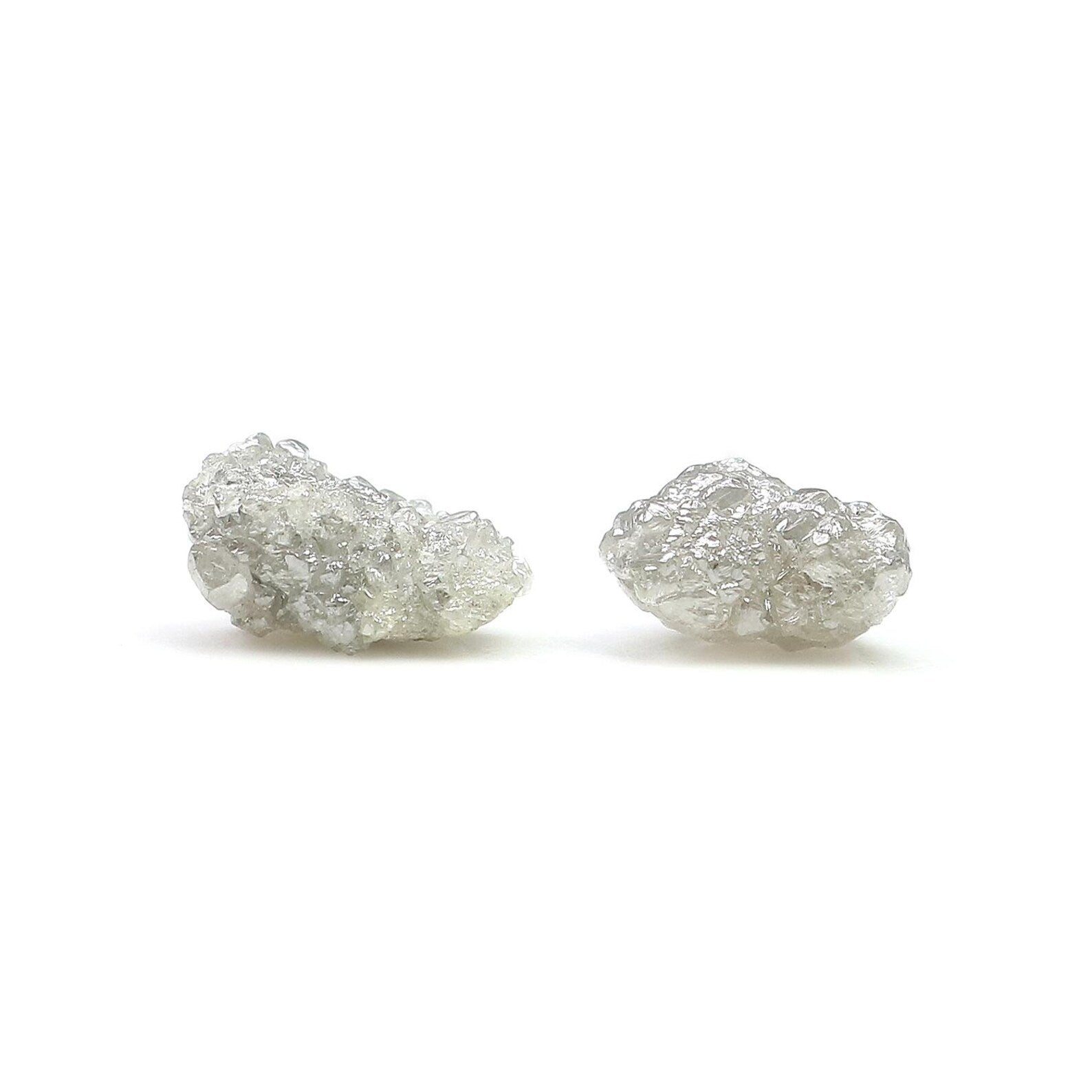 3.06 CT Natural Loose Rough Shape Diamond Grey Color Rough Uncut Diamond 8.70 MM Natural Grey Diamond Rough Irregular Cut Diamond NQ2576