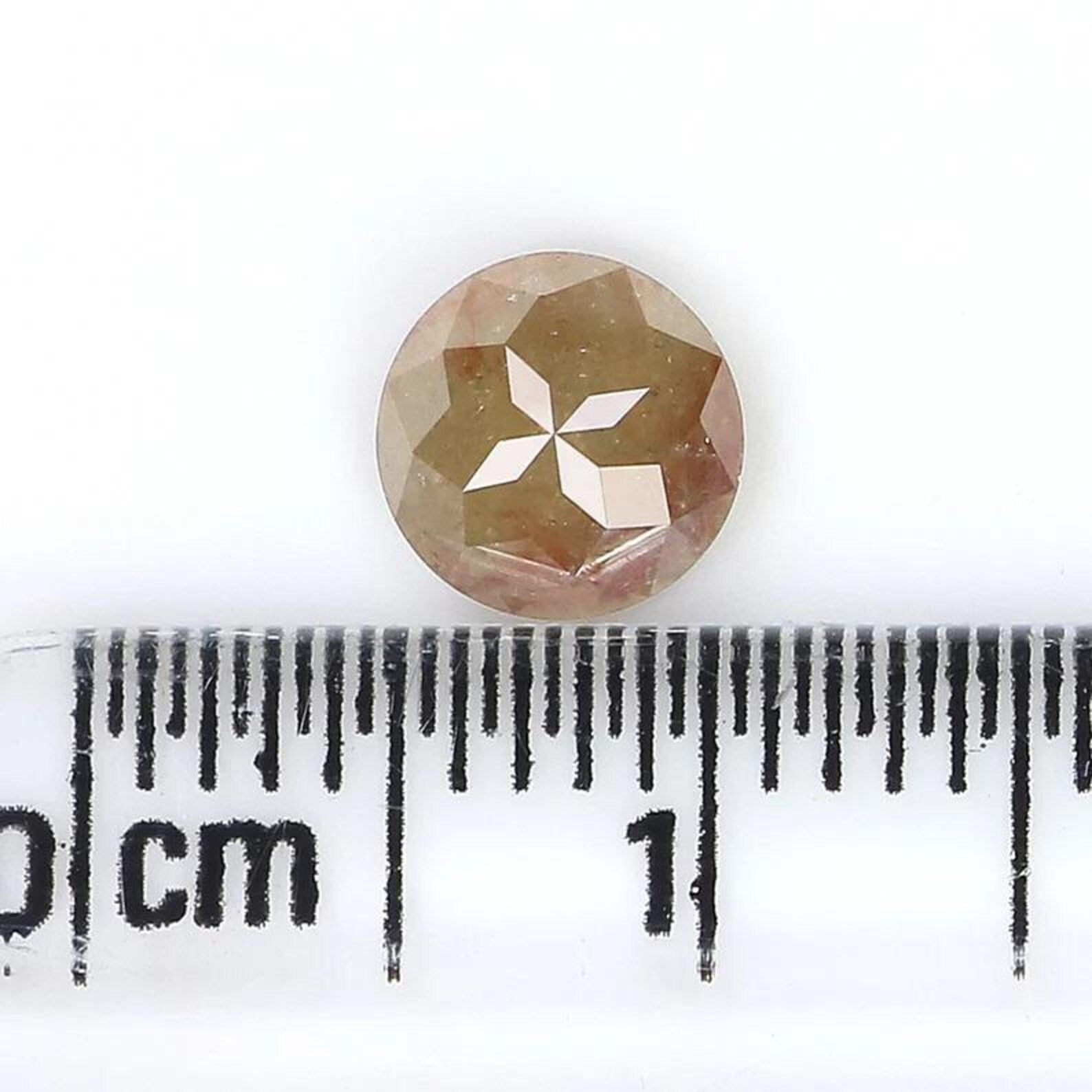 0.76 CT Natural Loose Round Shape Diamond Grey Color Round Cut Diamond 5.90 MM Natural Diamond Brown Color Round Rose Cut Diamond NQ7512
