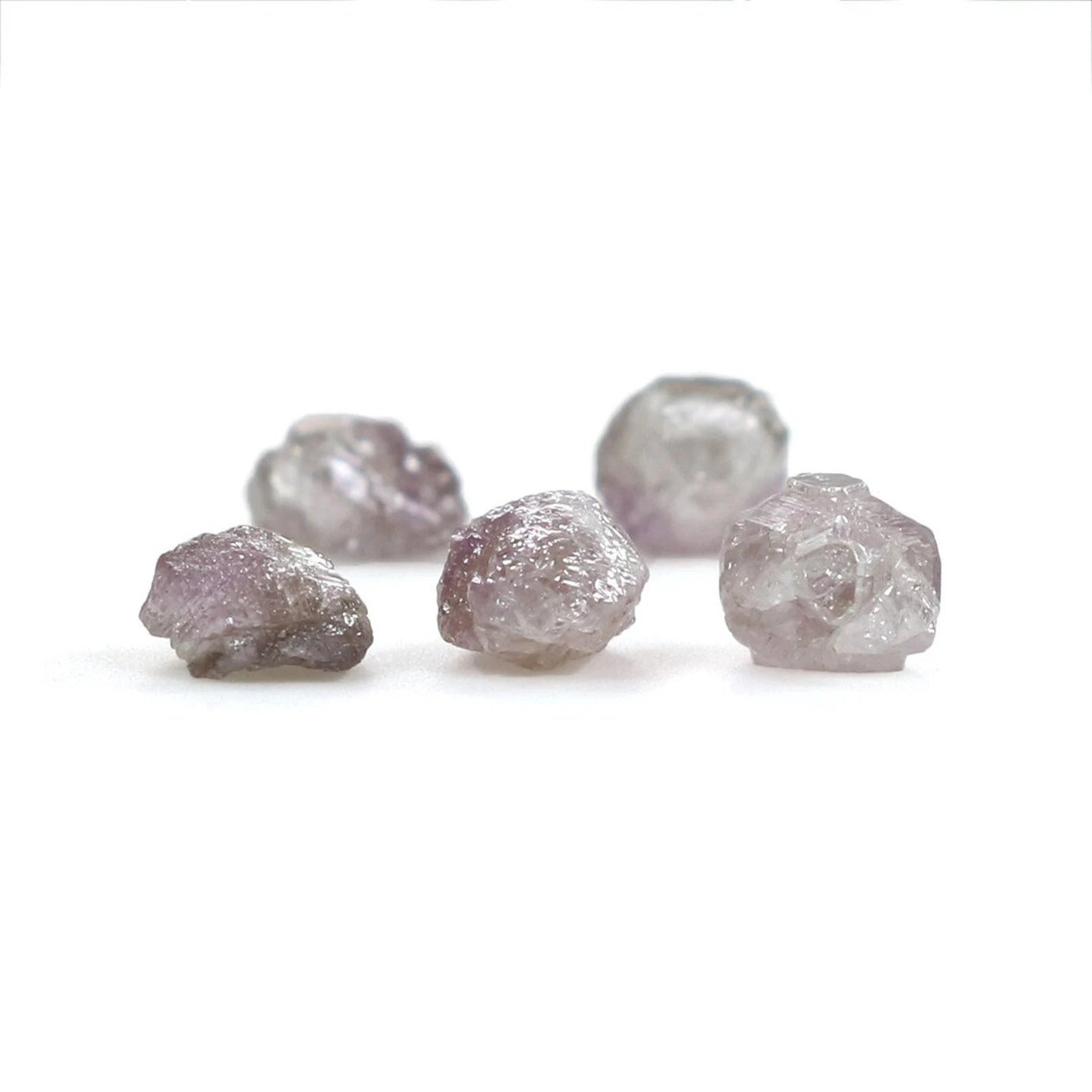 2.12 CT Natural Loose Rough Shape Diamond Pink Color Rough Cut Diamond 4.50 MM Natural Loose Diamond Grey Rough Irregular Cut Diamond QN163