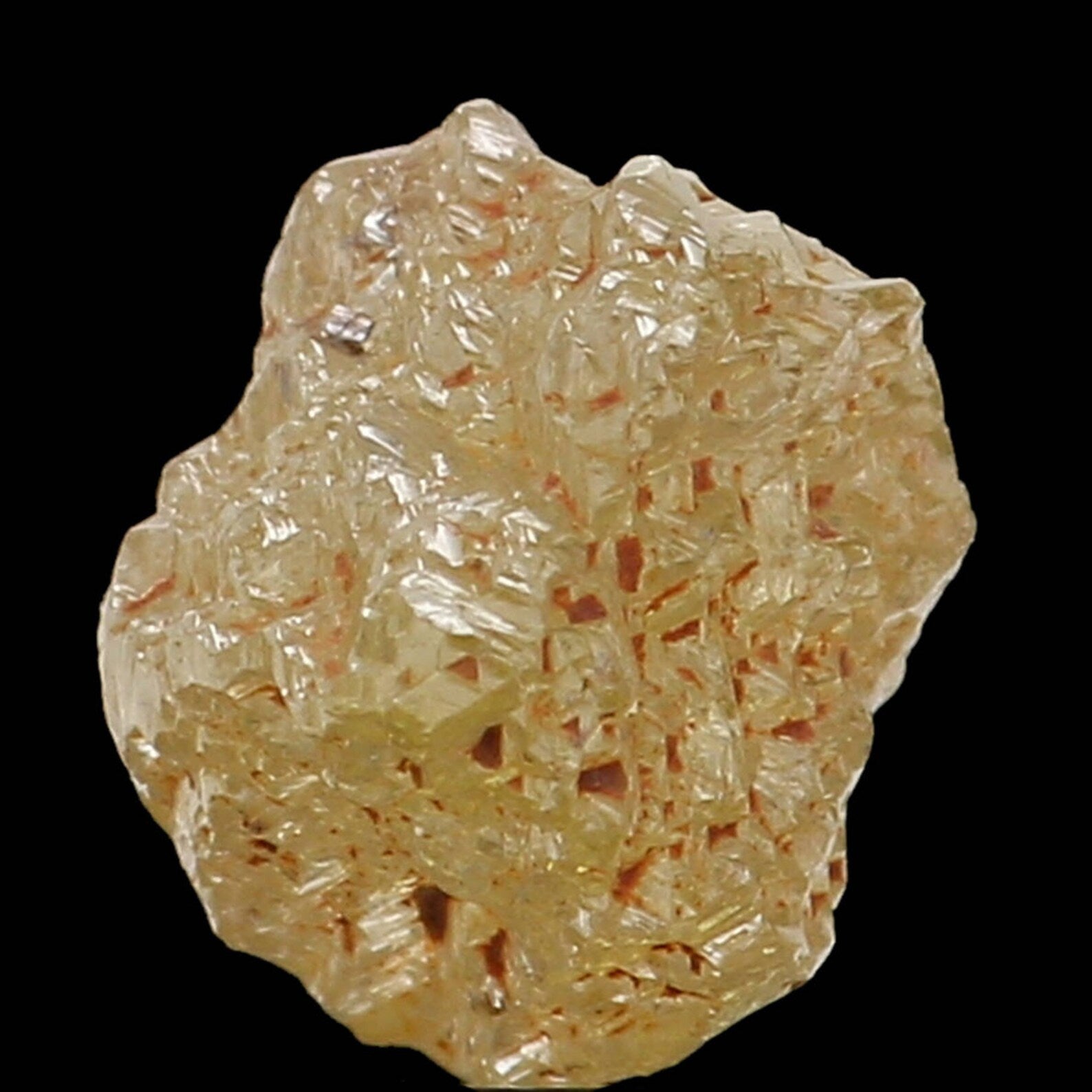 0.76 Ct Natural Loose Diamond Rough Diamond Light Yellow Color Rough Diamond 4.30 MM Natural Loose Diamond Yellow Color Rough Cube N7898