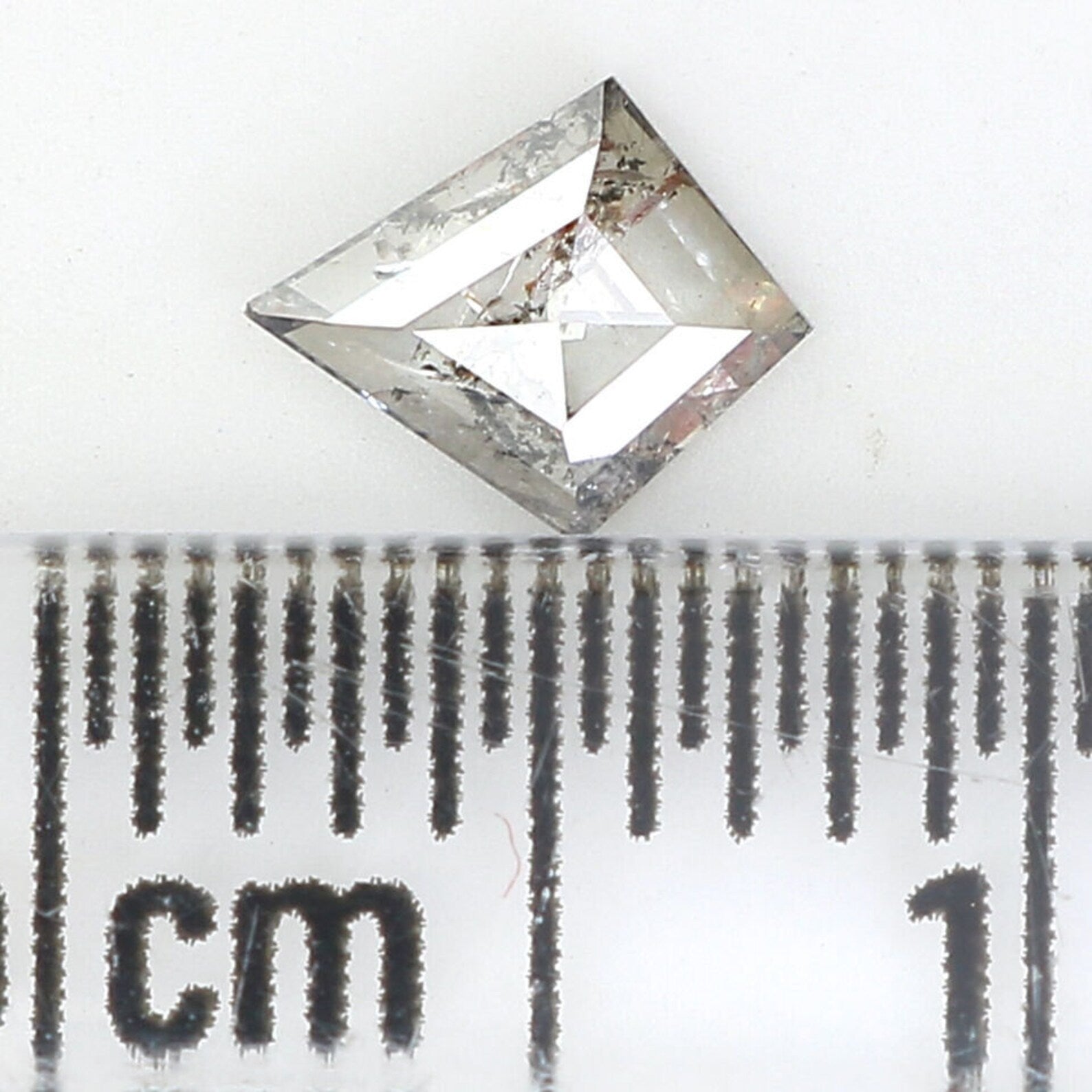 0.24 CT Natural Loose Kite Shape Diamond Salt And Pepper Kite Cut Diamond 5.80 MM Natural Loose Black Grey Color Kite Shape Diamond NQ1468