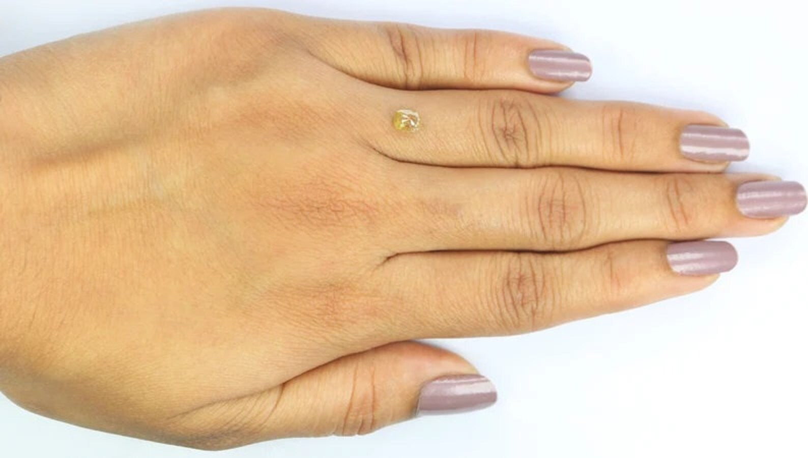 0.55 CT Natural Loose Cushion Shape Diamond Yellow Color Cushion Cut Diamond 4.95 MM Natural Yellow Color Cushion Rose Cut Diamond NQ7687