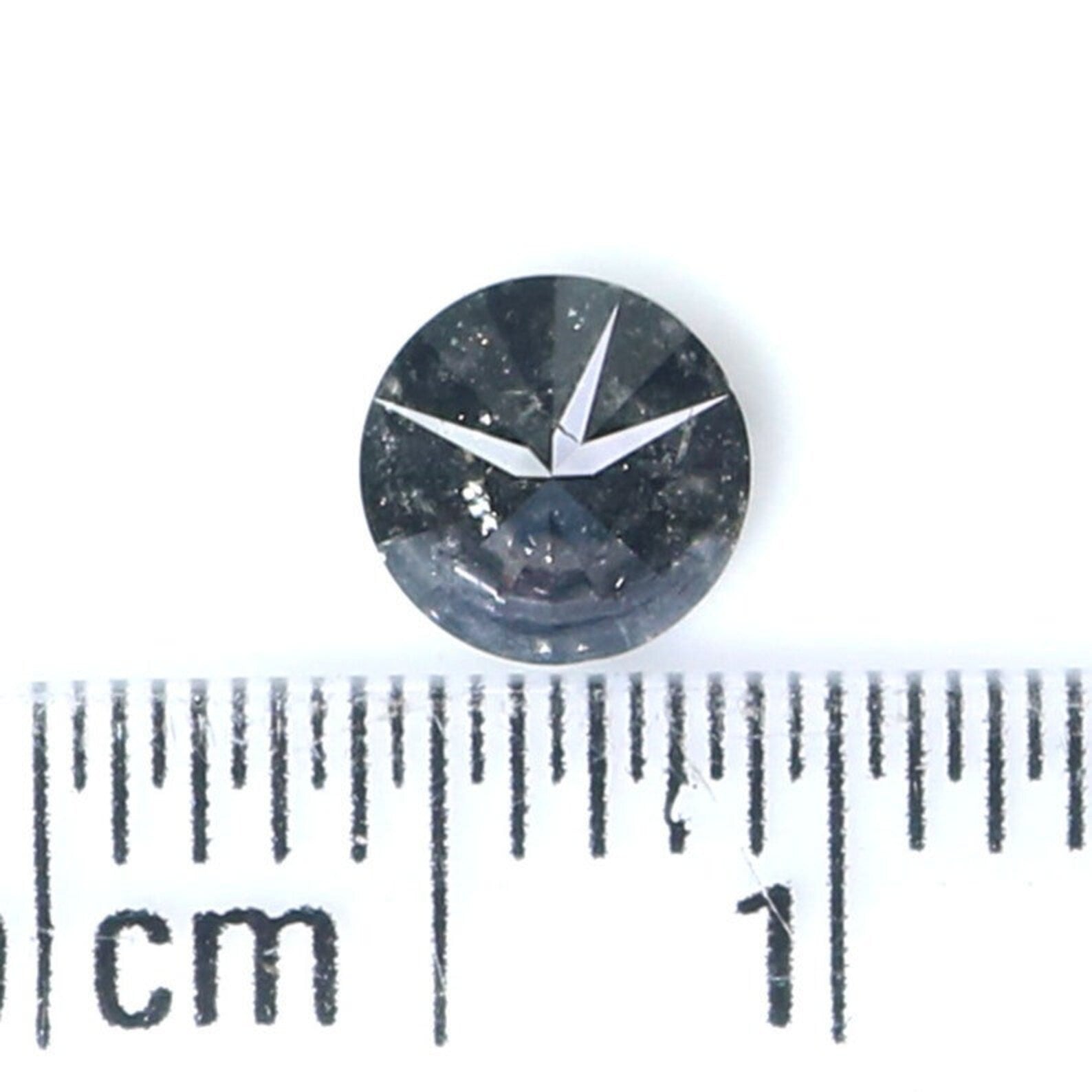 0.49 CT Natural Loose Round Shape Diamond Salt And Pepper Round Diamond 4.90 MM Natural Black Gray Color Round Brilliant Cut Diamond NQ8464