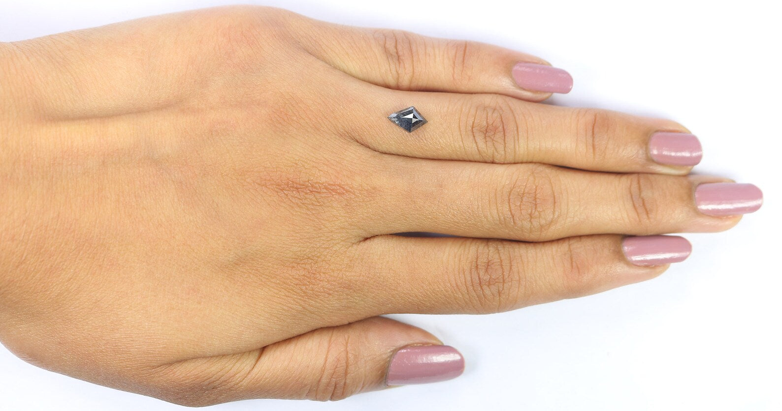 0.79 CT Natural Loose Kite Shape Diamond Salt And Pepper Kite Diamond 8.10 MM Natural Diamond Black Grey Color Kite Rose Cut Diamond QN2521