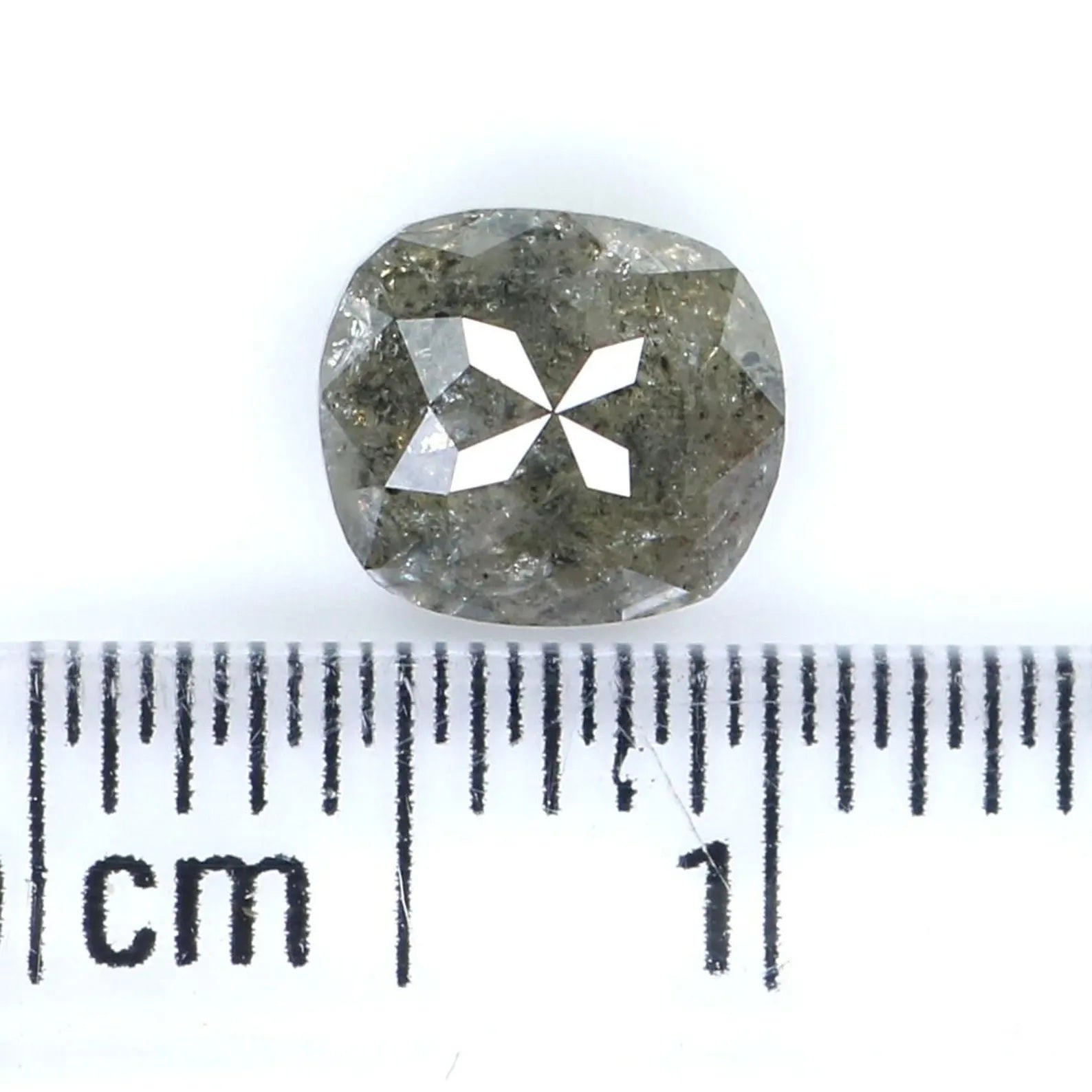 1.23 CT Natural Loose Oval Shape Diamond Salt And Pepper Oval Cut Diamond 6.40 MM Natural Loose Black Grey Shape Rose Cut Diamond NQ9120