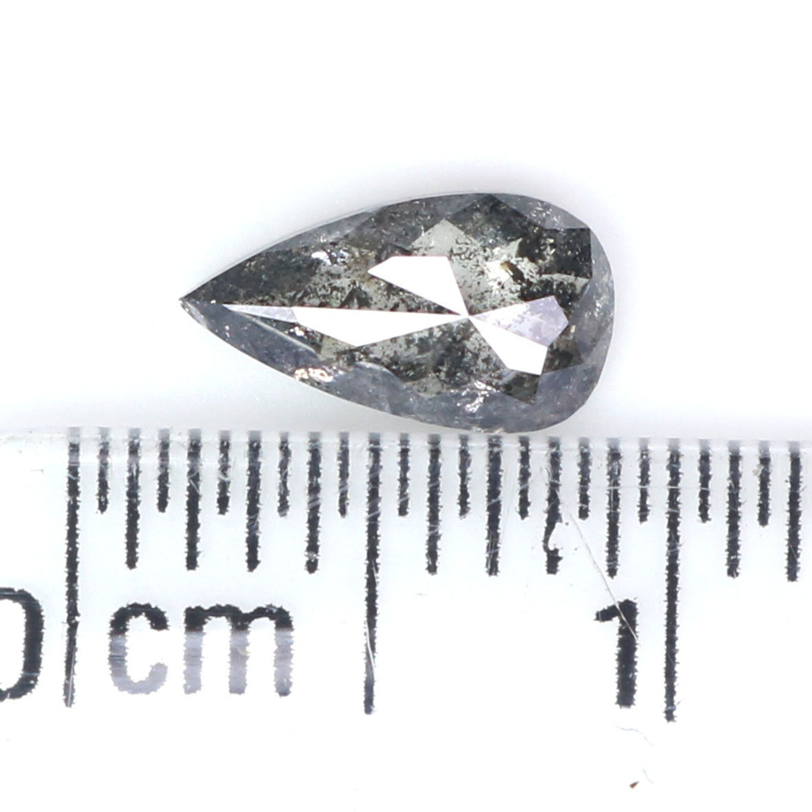 0.57 CT Natural Loose Pear Shape Diamond Salt And Paper Pear Cut Diamond 7.25 MM Natural Loose Diamond Pear Shape Rose Cut Diamond NQ2029