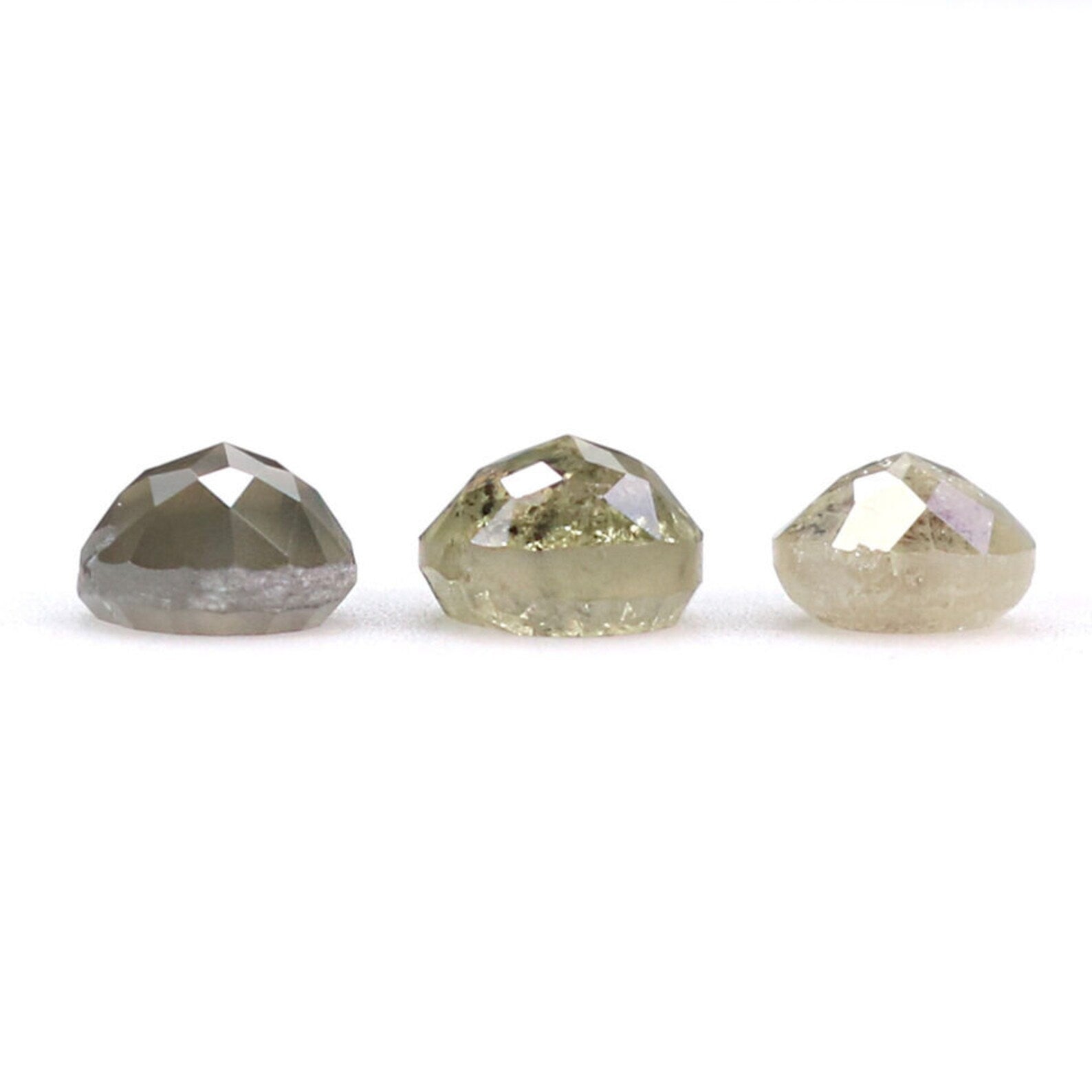 0.88 CT Natural Loose Round Diamond Grey Color Rose Cut Diamond Natural Loose Diamond 3.50 MM Rose Cut Diamond Round Shape Diamond NQ7882