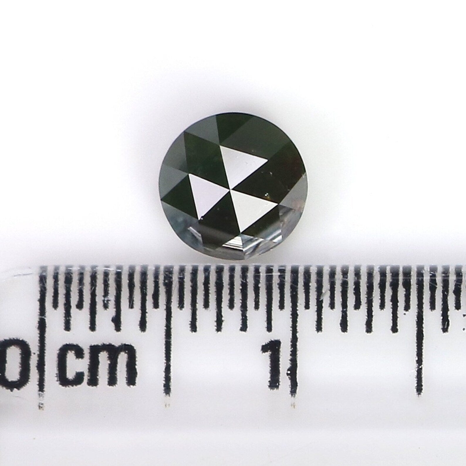 0.97 CT Natural Loose Round Shape Diamond Dark Green Color Round Cut Diamond 5.90 MM Natural Loose Diamond Round Rose Cut Diamond NQ7930