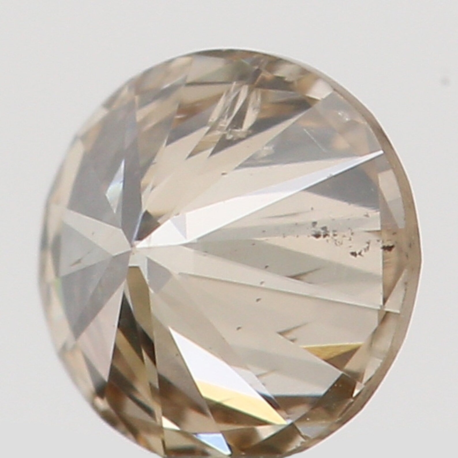 0.18 Ct Natural Loose Round Shape Diamond Brown Color Round Cut Diamond 3.50 MM Natural Loose Diamond Round Brilliant Cut Diamond N7276