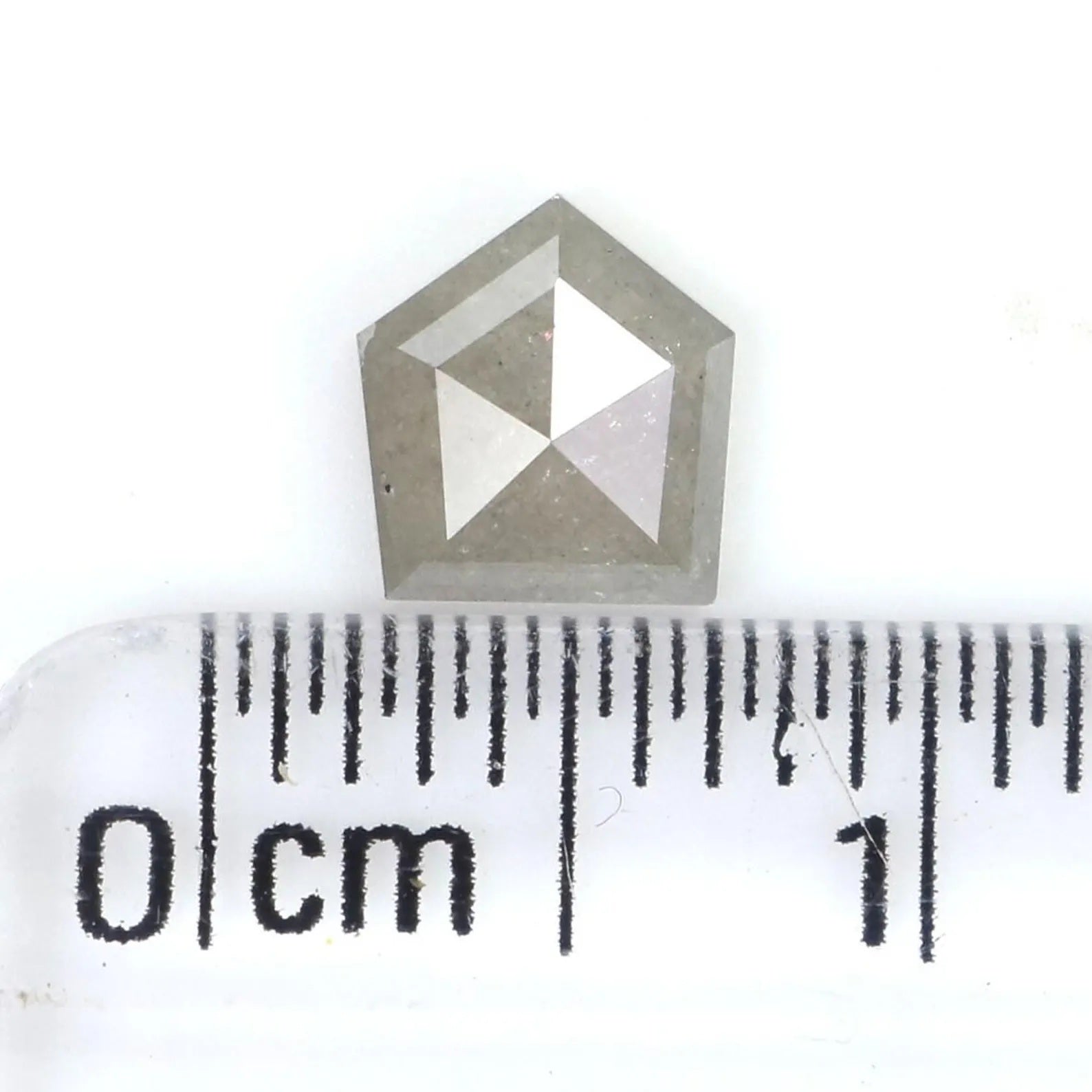 0.60 CT Natural Loose Shield Shape Diamond Grey Color Shield Cut Diamond 5.70 MM Natural Loose Grey Color Shield Rose Cut Diamond NQ8425