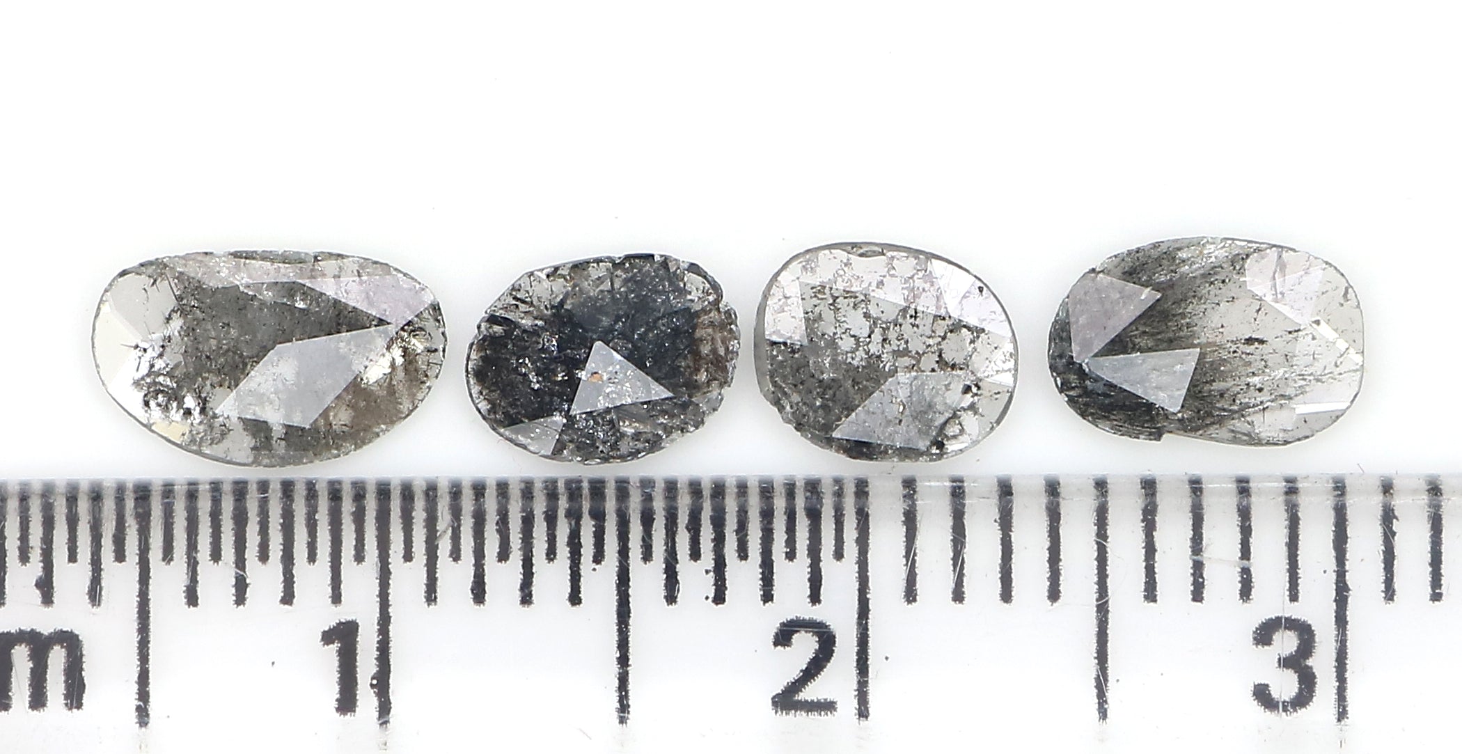 0.97 Ct Natural Loose Slice Cut Diamond Salt And Pepper Uncut Diamond 7.45 MM Natural Diamond Black Grey Color Irregular Cut Diamond LQ3089