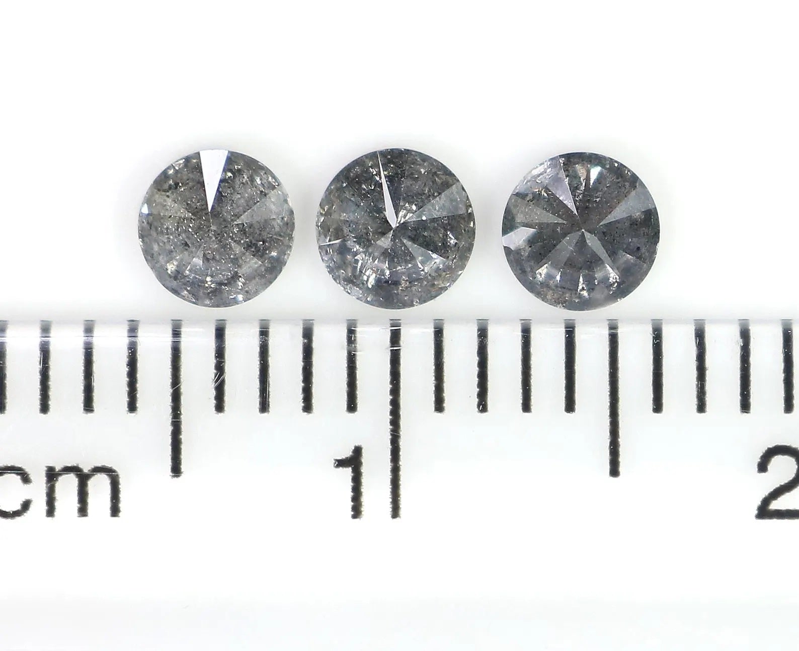 0.57 Ct Natural Loose Round Shape Diamond Salt And Pepper Round Diamond 3.60 MM Natural Black Grey Color Round Brilliant Cut Diamond NQ1476