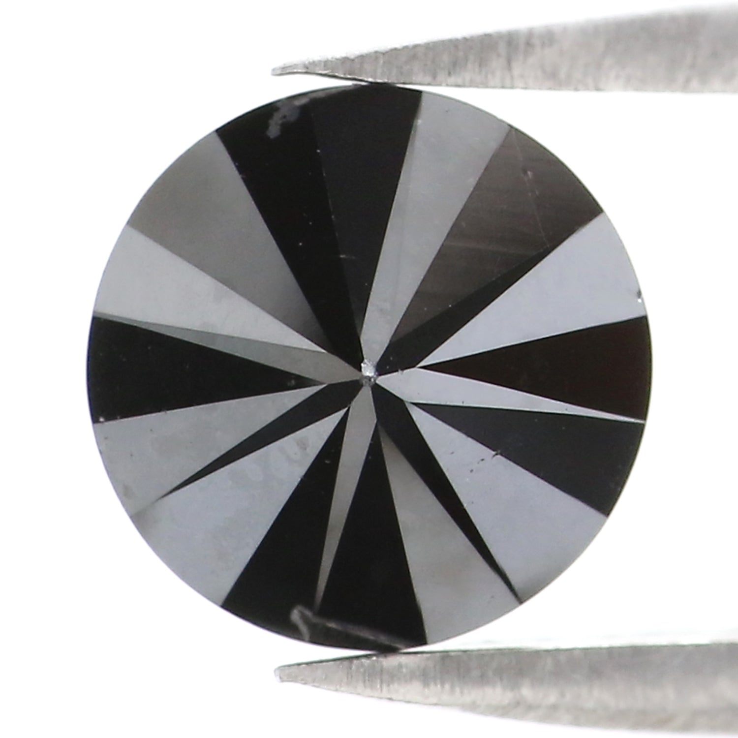 2.13 Ct Natural Loose Round Diamond Black Color Round Diamond 7.55 MM Natural Loose Diamond Black Color Round Brilliant Cut Diamond LC08