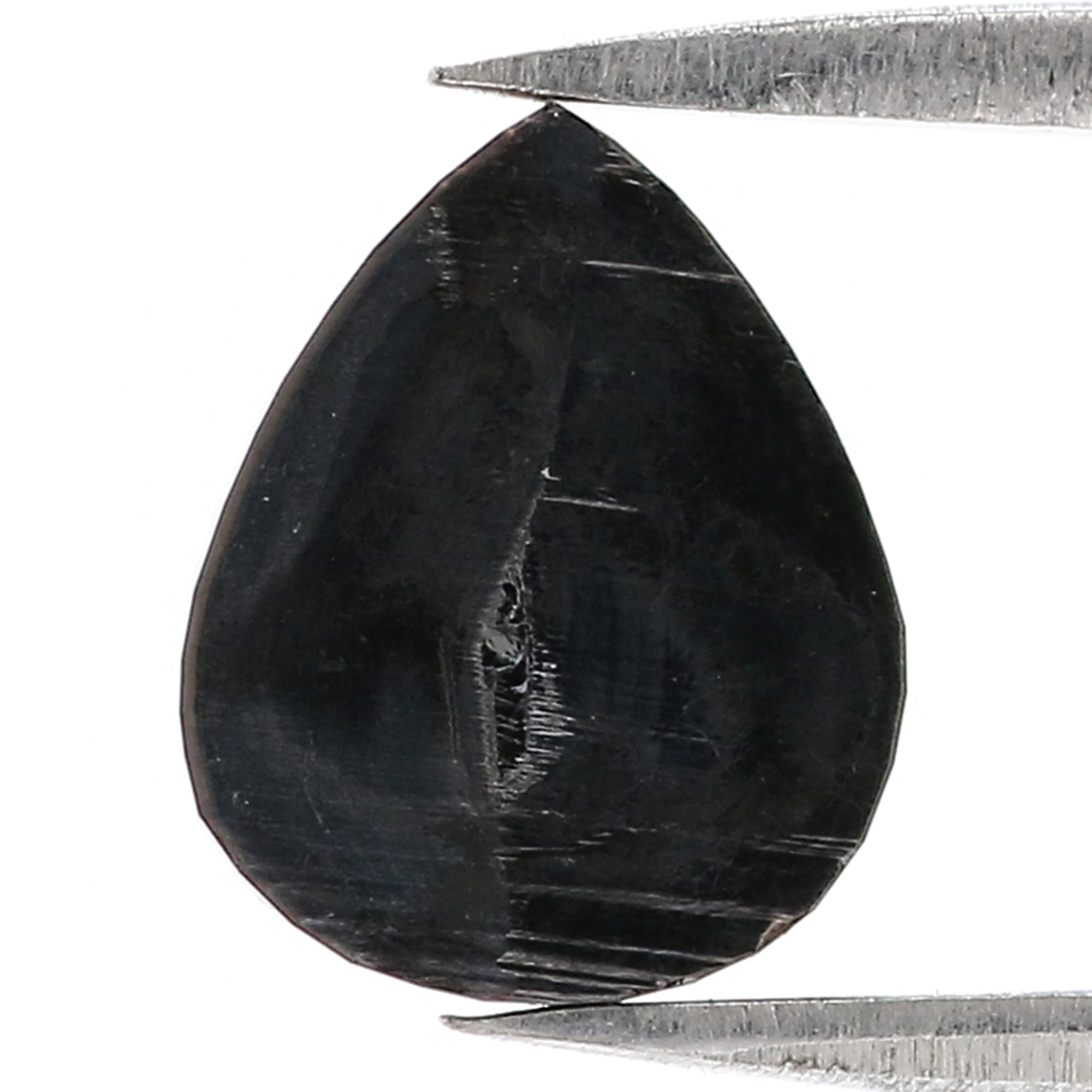 2.75 CT Natural Loose Pear Shape Diamond Black Color Pear Cut Diamond 10.30 MM Natural Loose Diamond Black Color Pear Rose Cut Diamond QL3107