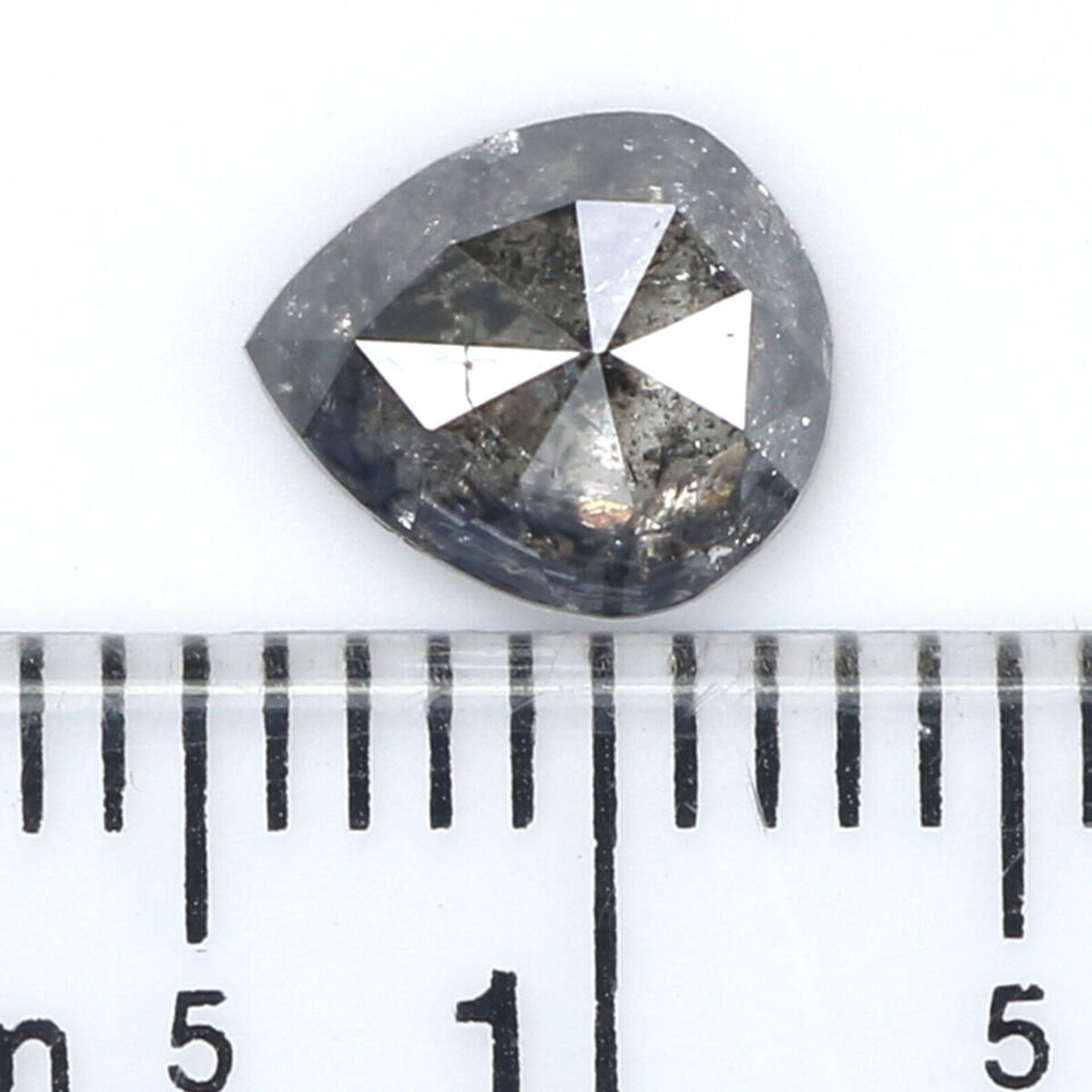 1.10 CT Natural Loose Pear Shape Diamond Salt And Paper Pear Cut Diamond 7.30 MM Natural Loose Diamond Pear Shape Rose Cut Diamond QN1877