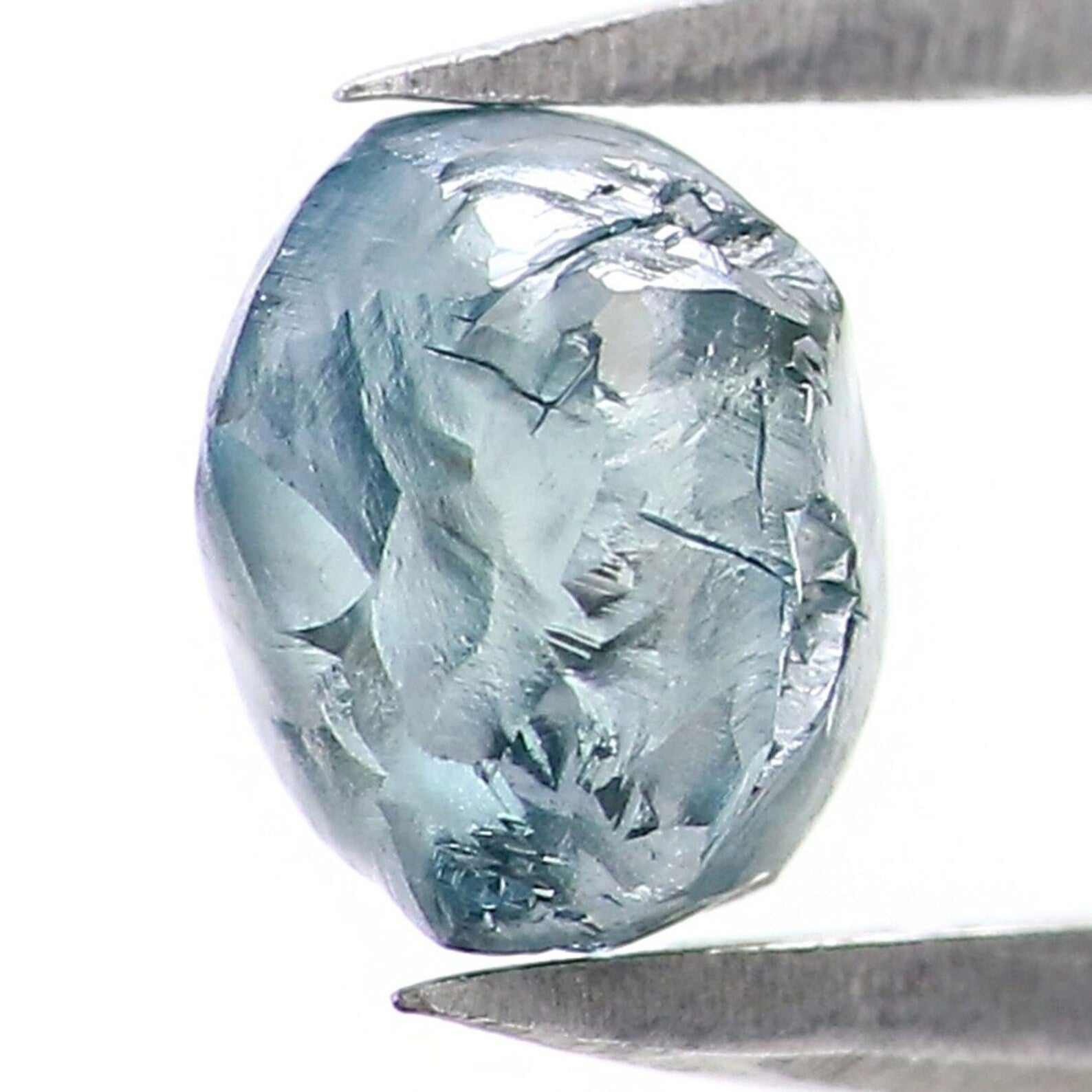 1.12 CT Natural Loose Crystal Rough Diamond Blue Color Rough Shape Diamond 5.70 MM Natural Loose Diamond Rough Irregular Cut Diamond NQ1997