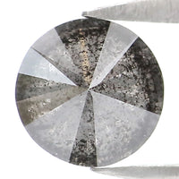 Natural Loose Round Diamond, Salt And Pepper Round Diamond, Natural Loose Diamond, Round Brilliant Cut Diamond, 0.64 CT Round Shape KR2314