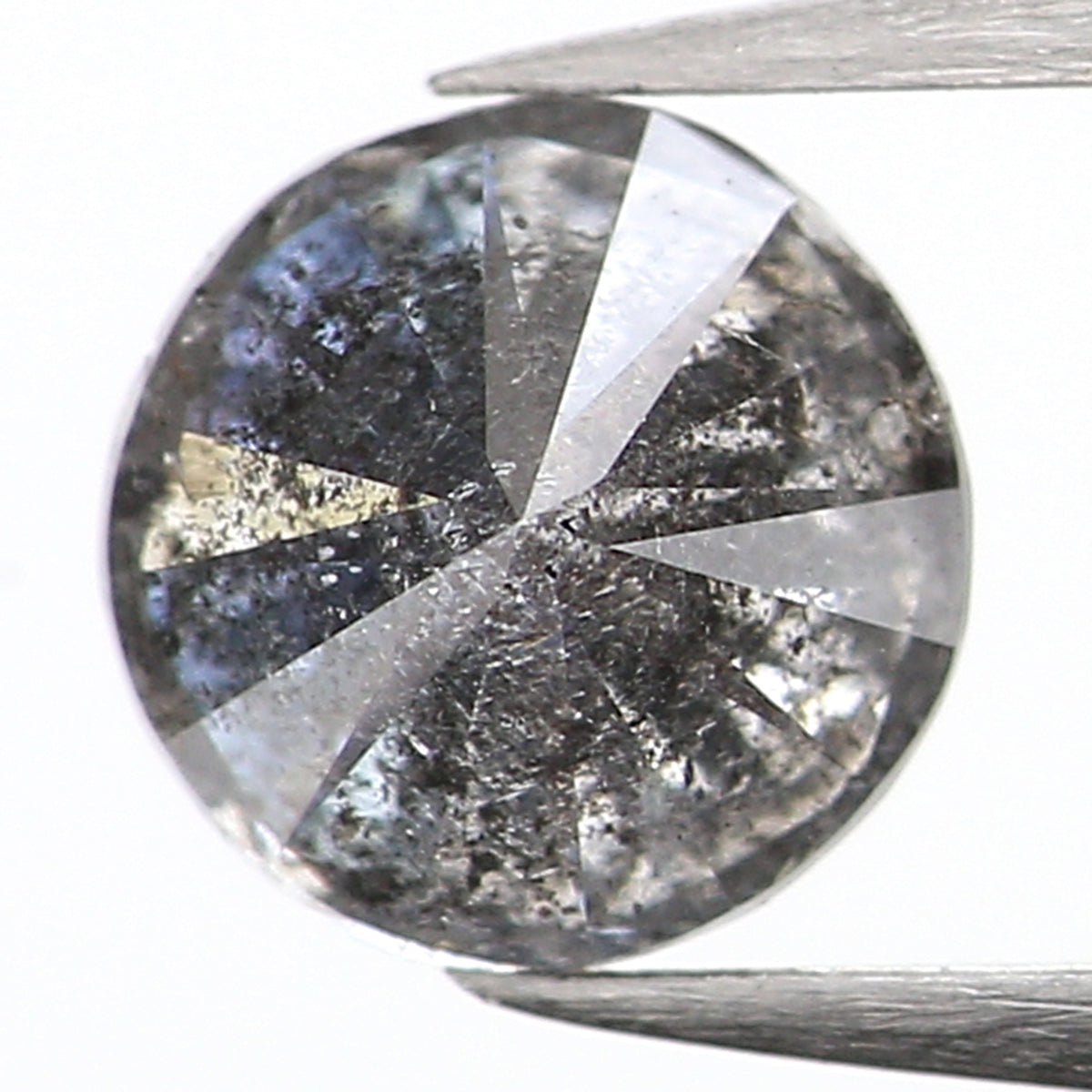 Natural Loose Round Diamond, Salt And Pepper Round Diamond, Natural Loose Diamond, Round Brilliant Cut Diamond, 0.39 CT Round Shape L5072