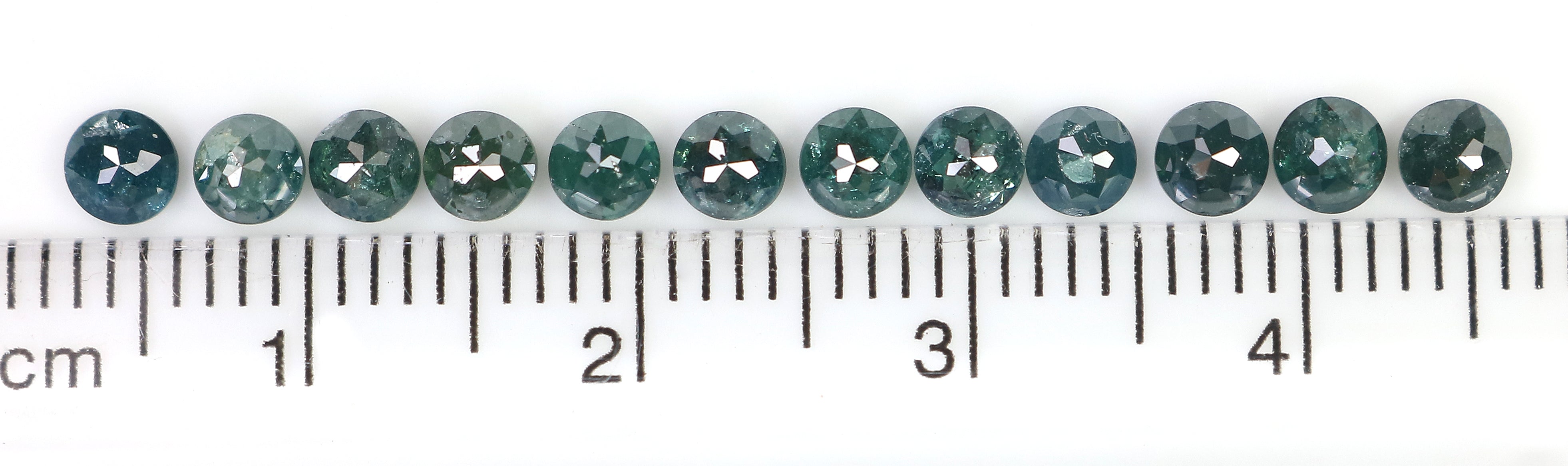2.62 CT Natural Loose Round Rose Cut Diamond Blue Color Round Shape Diamond 3.30 MM Natural Loose Blue Color Round Rose Cut Diamond LQ5057