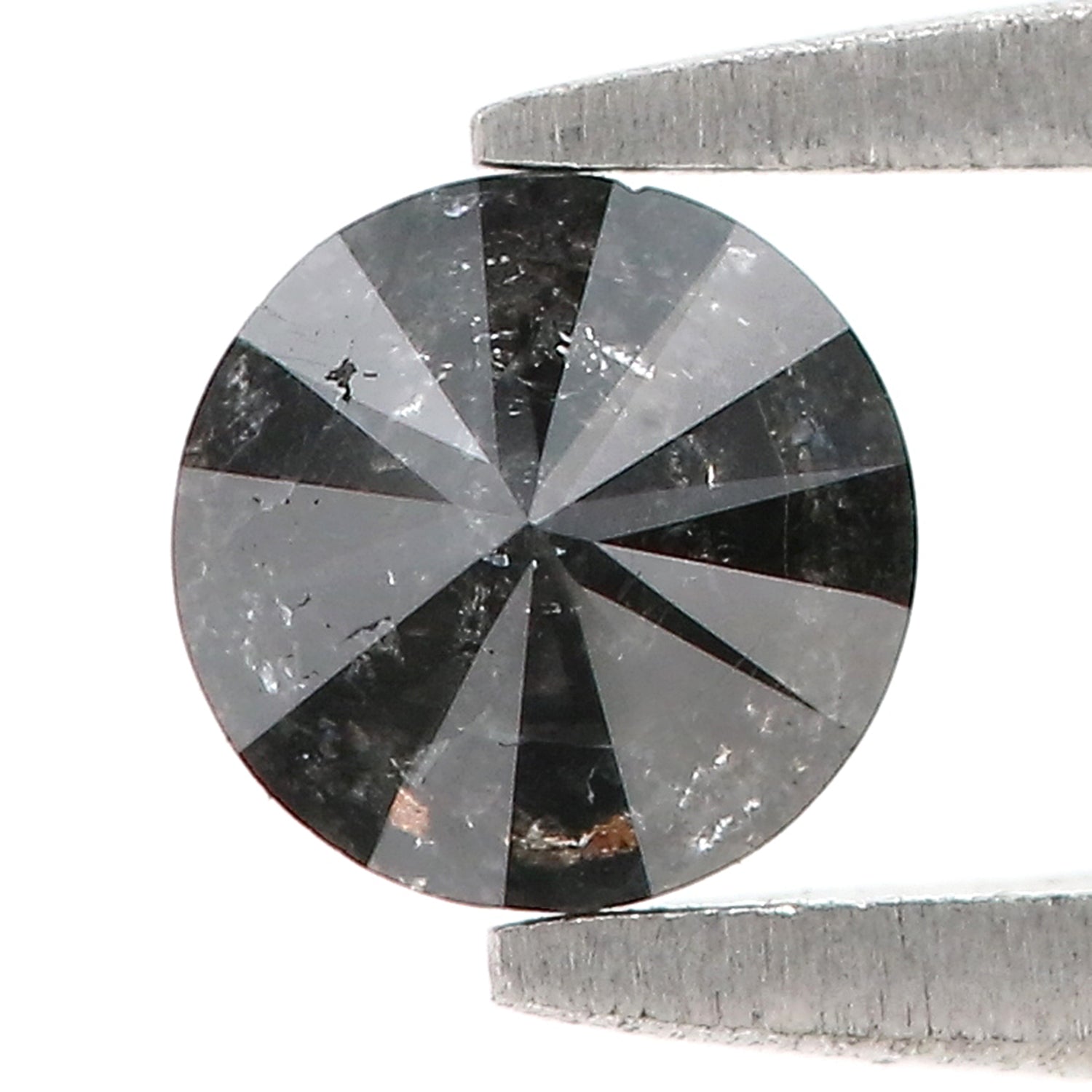 0.43 CT Natural Loose Round Shape Diamond Black Grey Color Round Shape Diamond 4.75 MM Salt And Pepper Round Brilliant Cut Diamond QL5995