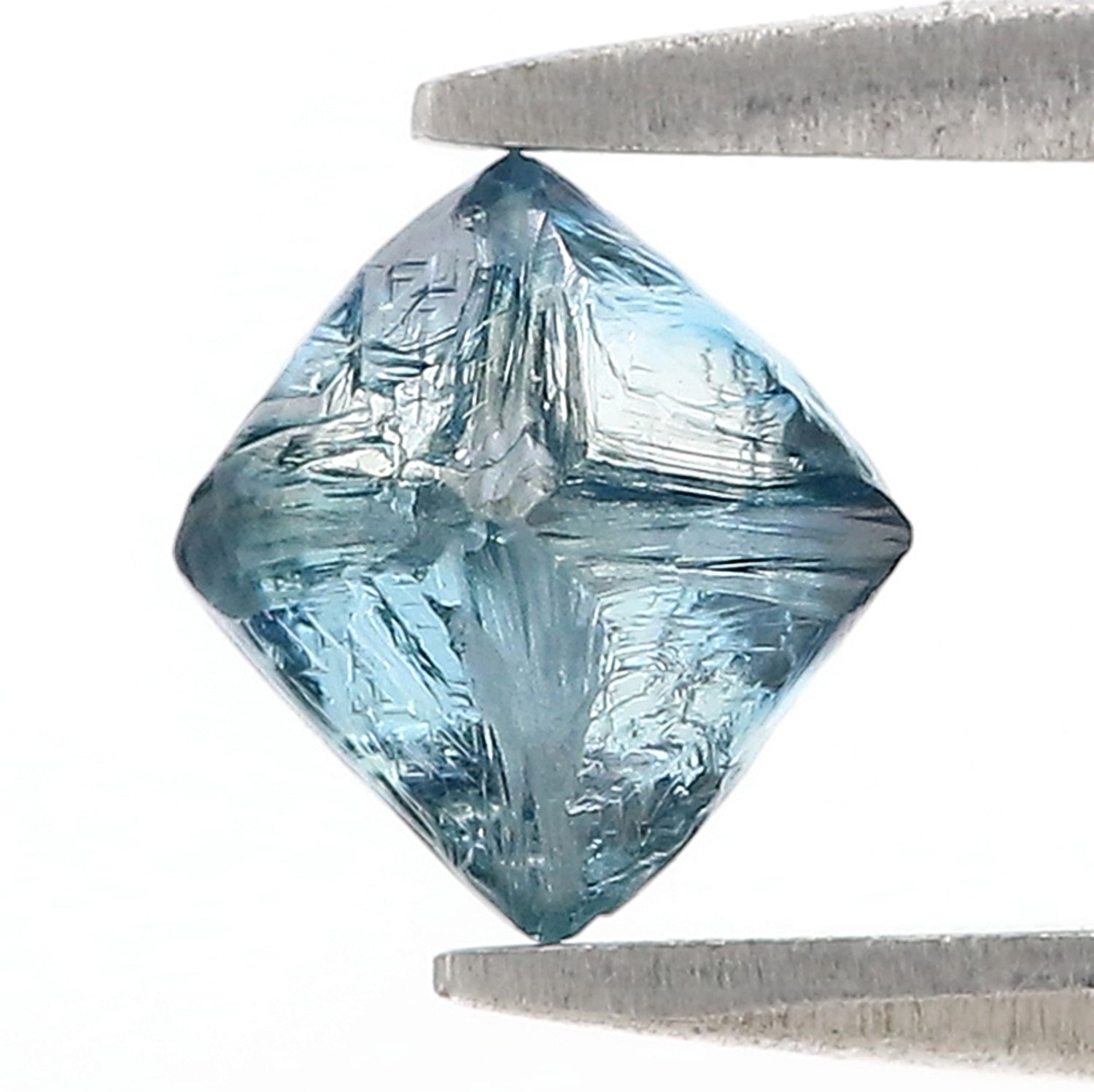 1.31 CT Natural Loose Rough Shape Diamond Blue Color Rough Cut Diamond 6.70 MM Natural Loose Blue Diamond Rough Irregular Cut Diamond L3557